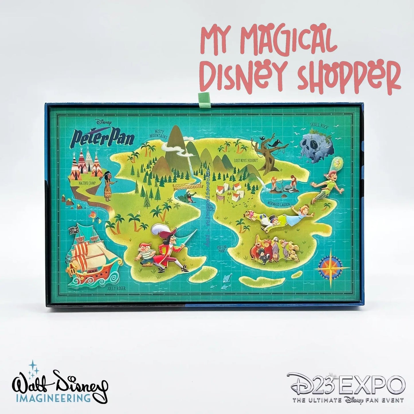 D23 Expo 2024: Disney Maps Collection - Peter Pan Map Set - Walt Disney Imagineering