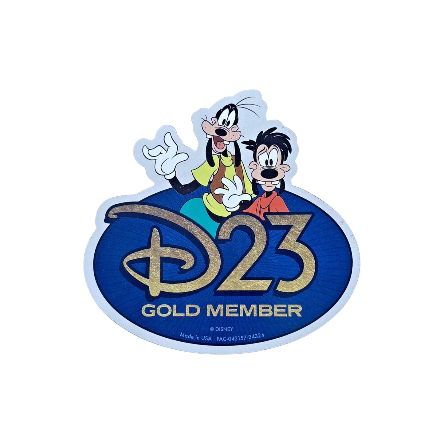 D23 Gold Member 2025 Goofy & Max Magnet – Disney Exclusive 🧡✨