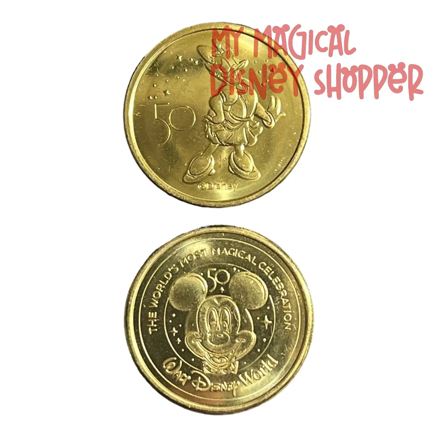 Daisy Duck Walt Disney World 50th Gold Medallion
