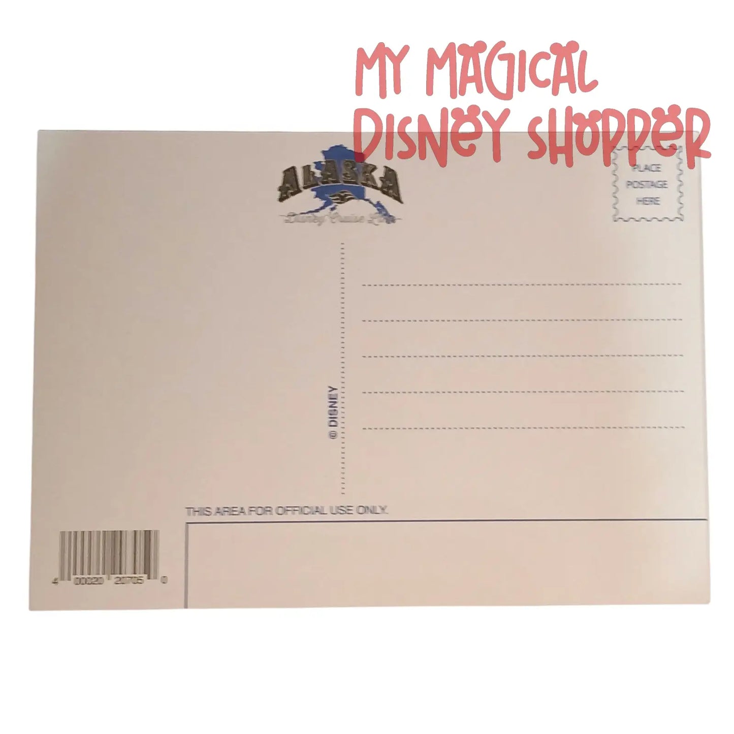 DCL Alaskan Postcard Featuring Mickey and Minnie