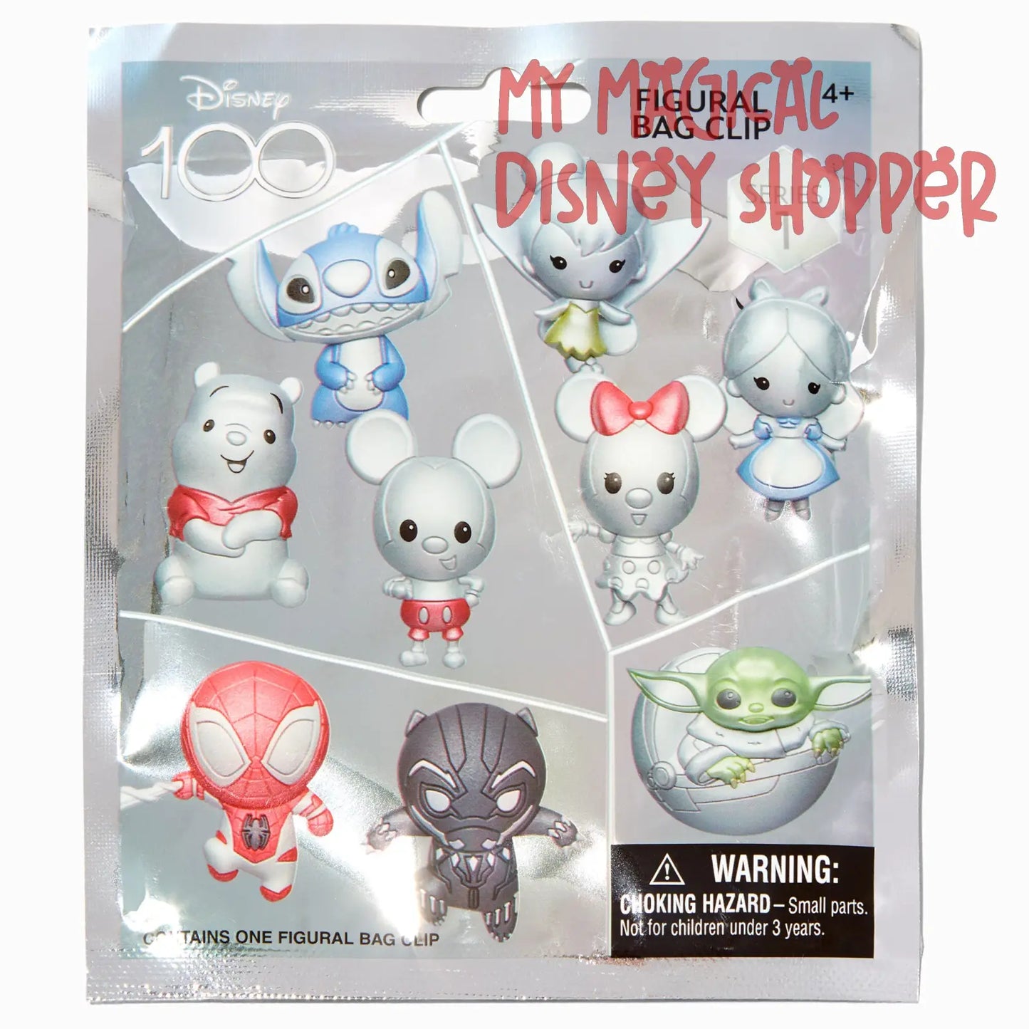 Disney 100 Figural Bag Clip Series 1 Mystery Bag