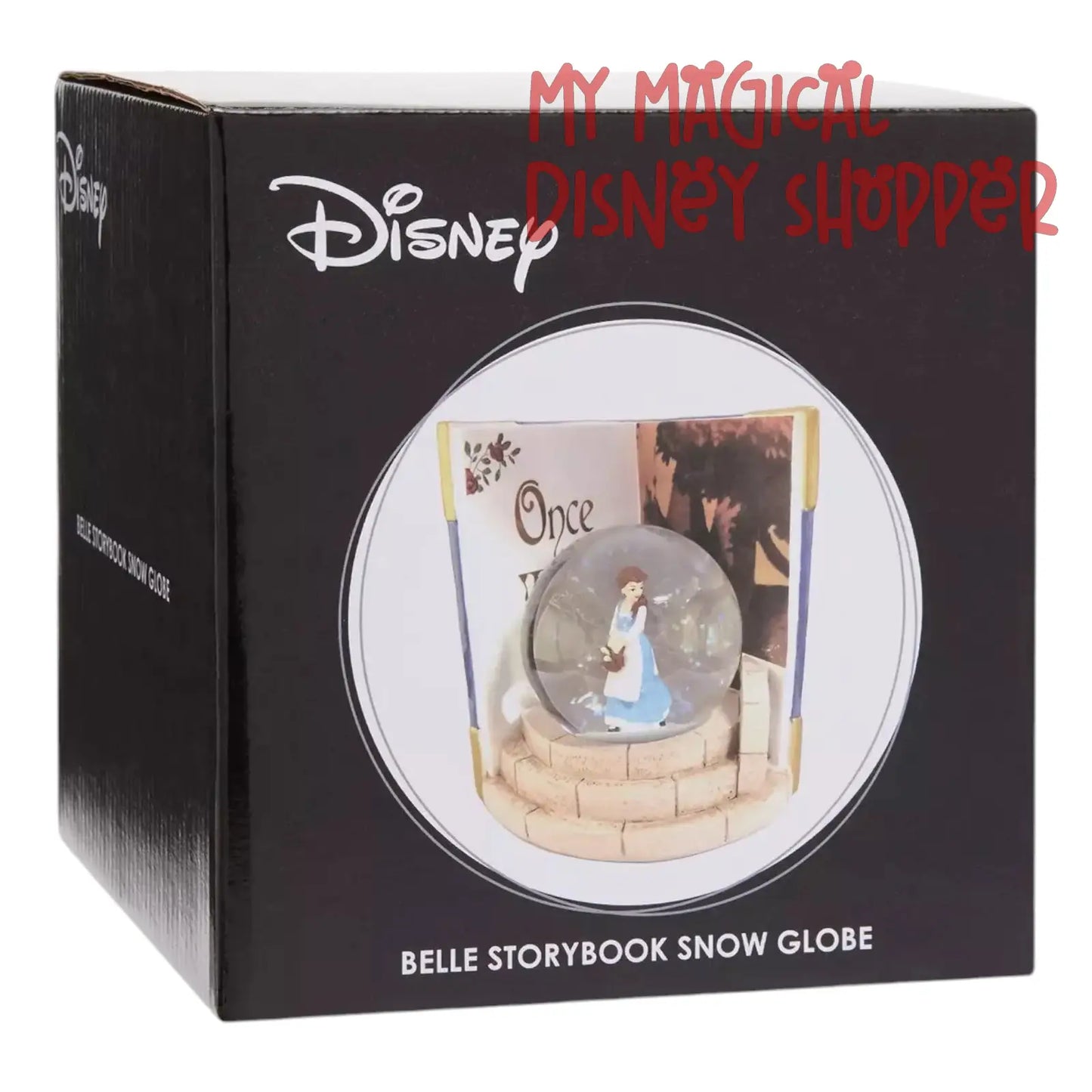Disney Beauty and The Beast Belle Storybook Snow Globe