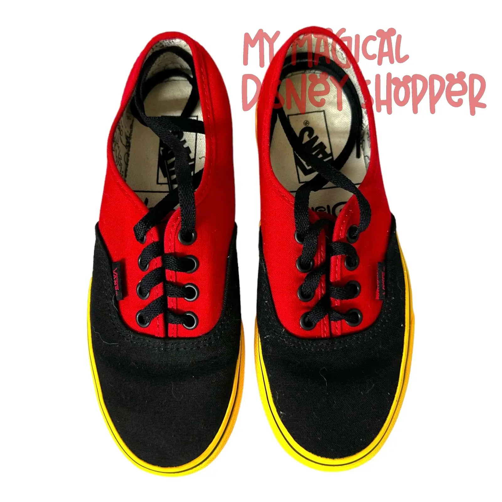 Disney by Vans Mickey Red Yellow Skate Shoes – My Magical WDW