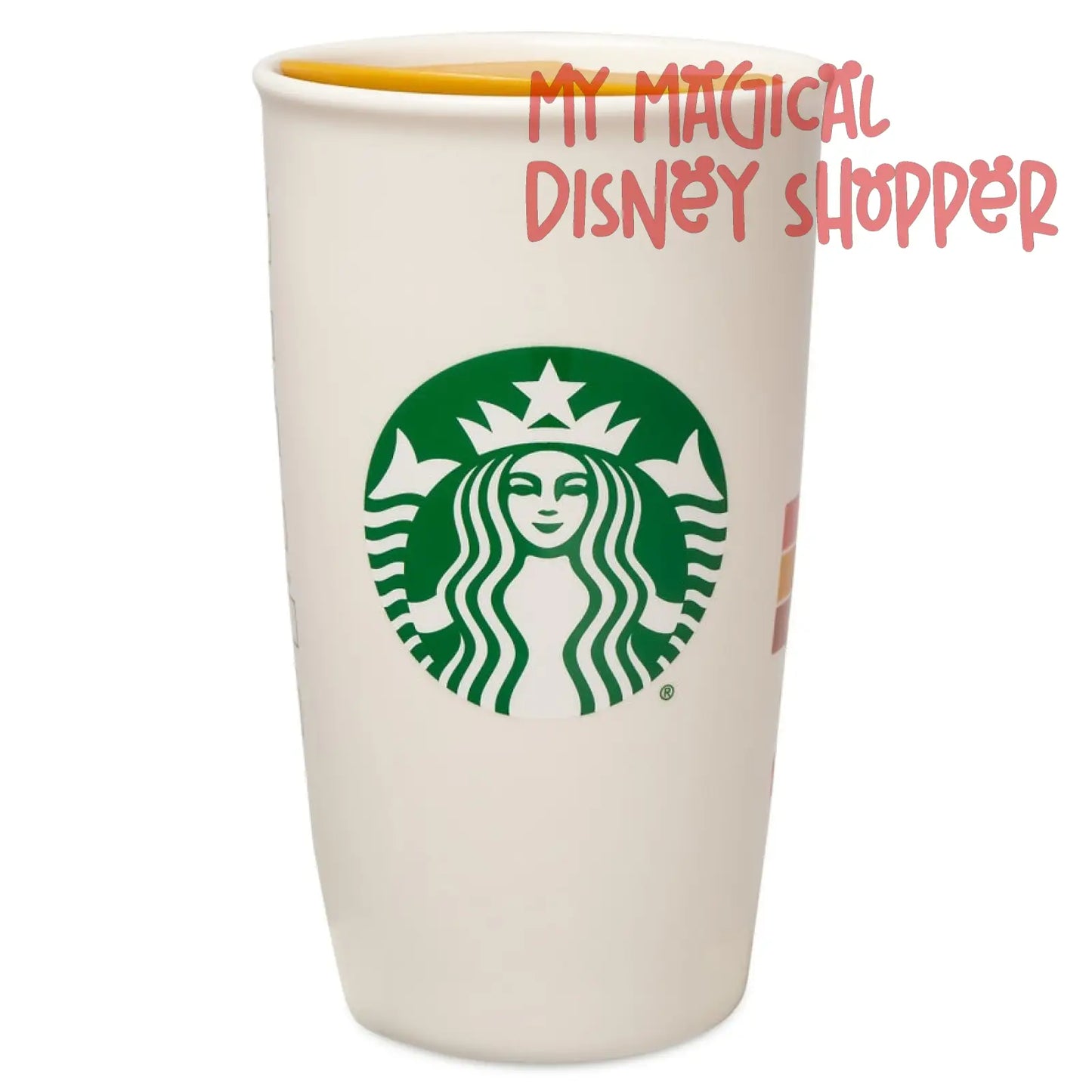 Disney California Adventure Starbucks Ceramic Travel Tumbler