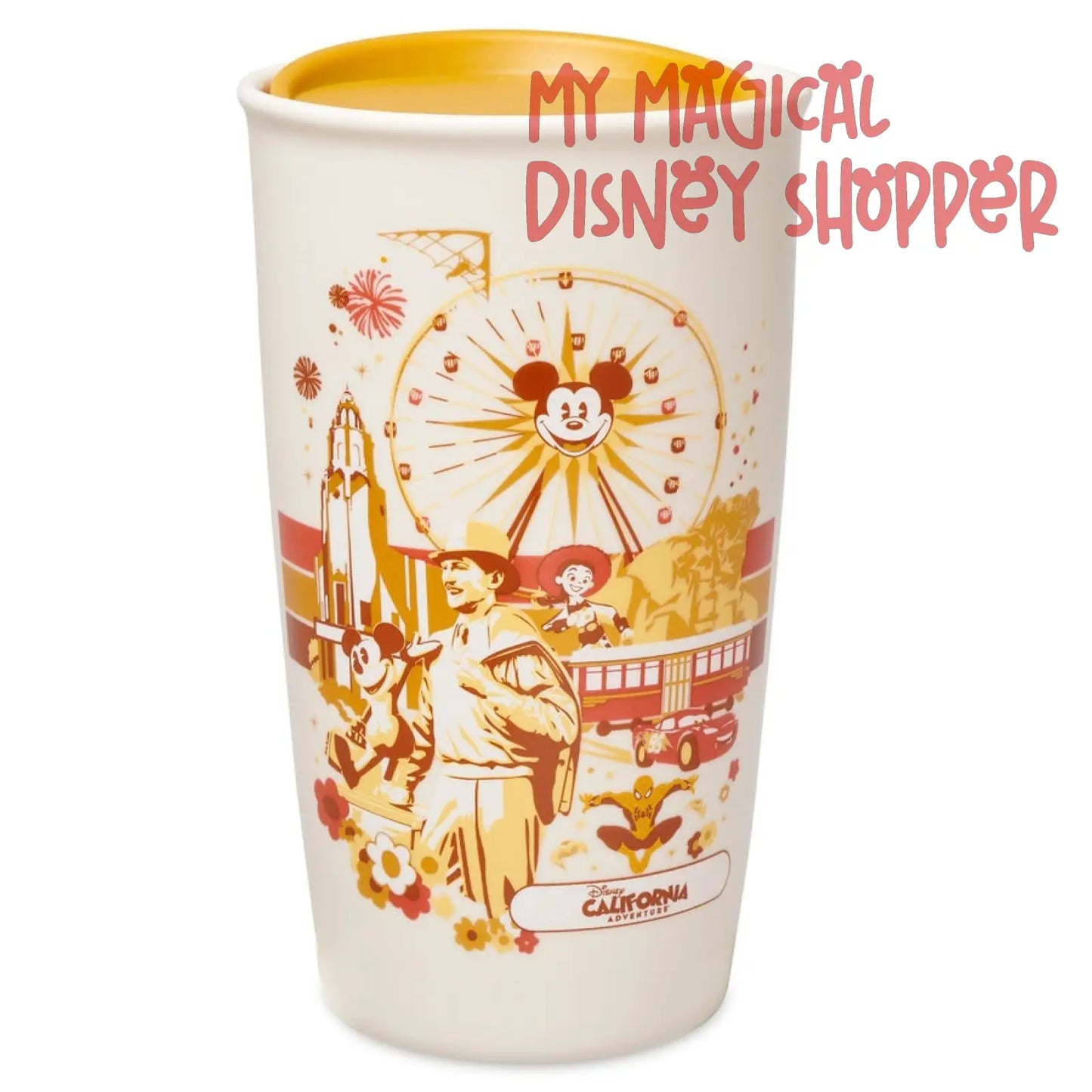 Disney California Adventure Starbucks Ceramic Travel Tumbler