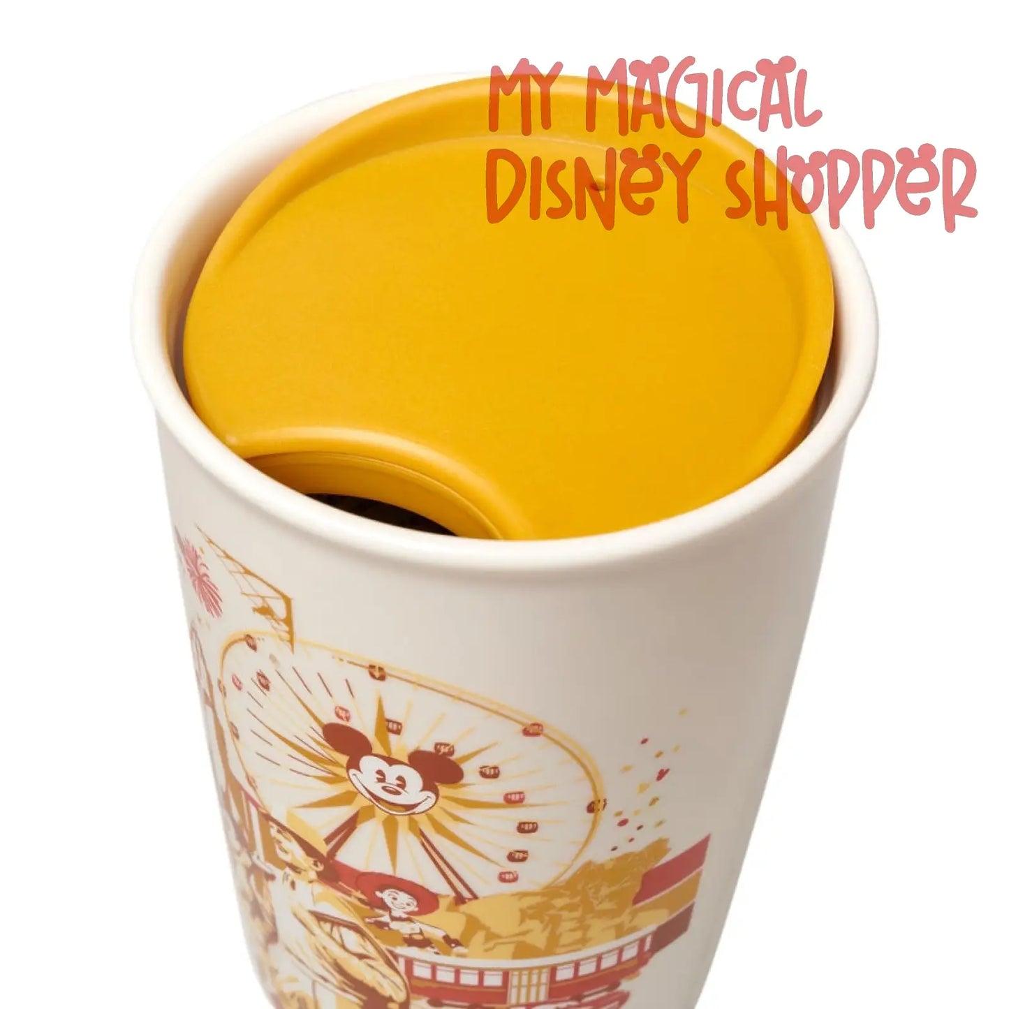Disney California Adventure Starbucks Ceramic Travel Tumbler