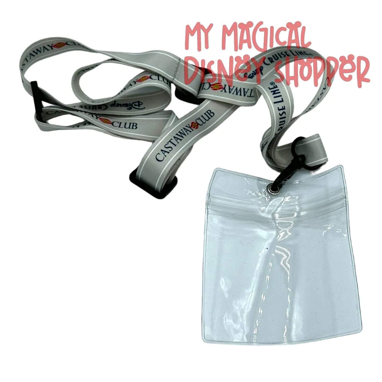 Disney Cruise Line Lanyard And Clear Pouch Set