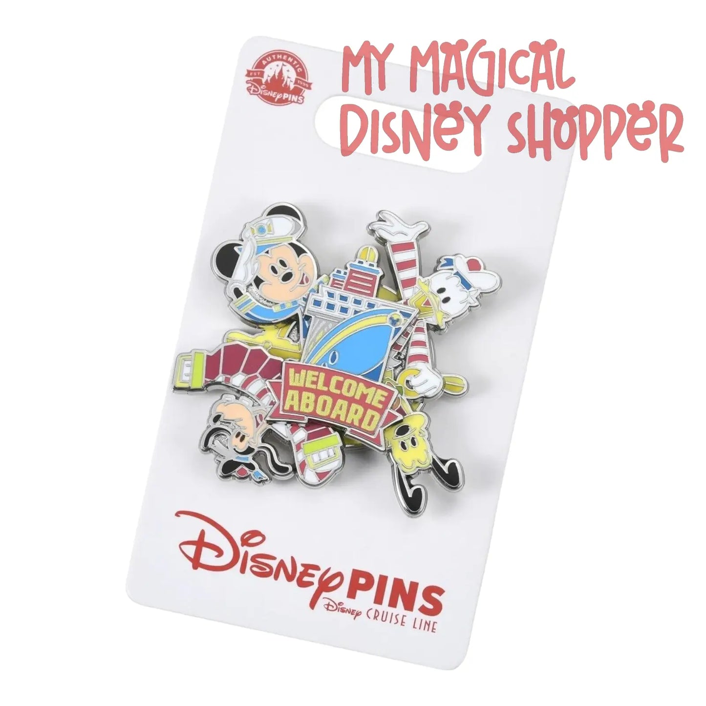 Disney Cruise Line Welcome Aboard Spinner Pin 2023