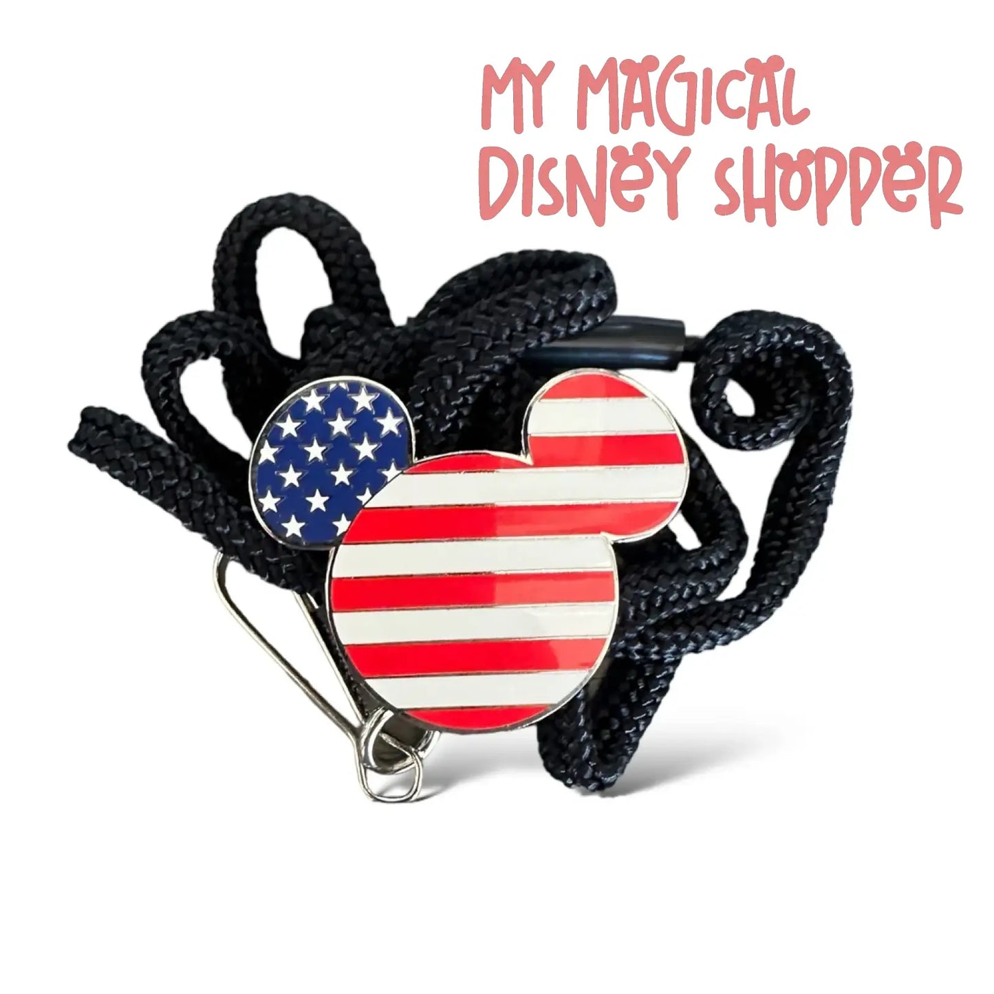Mickey Head American Flag Bolo Lanyard - Disney Employee Center