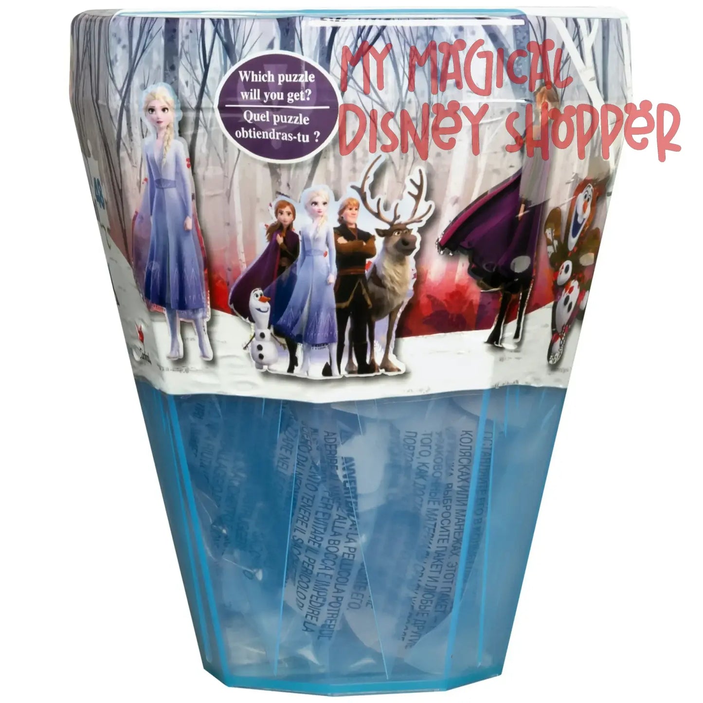 Disney Frozen 2 48-Piece Surprise Puzzle in Plastic Gem-Shaped Storage Case