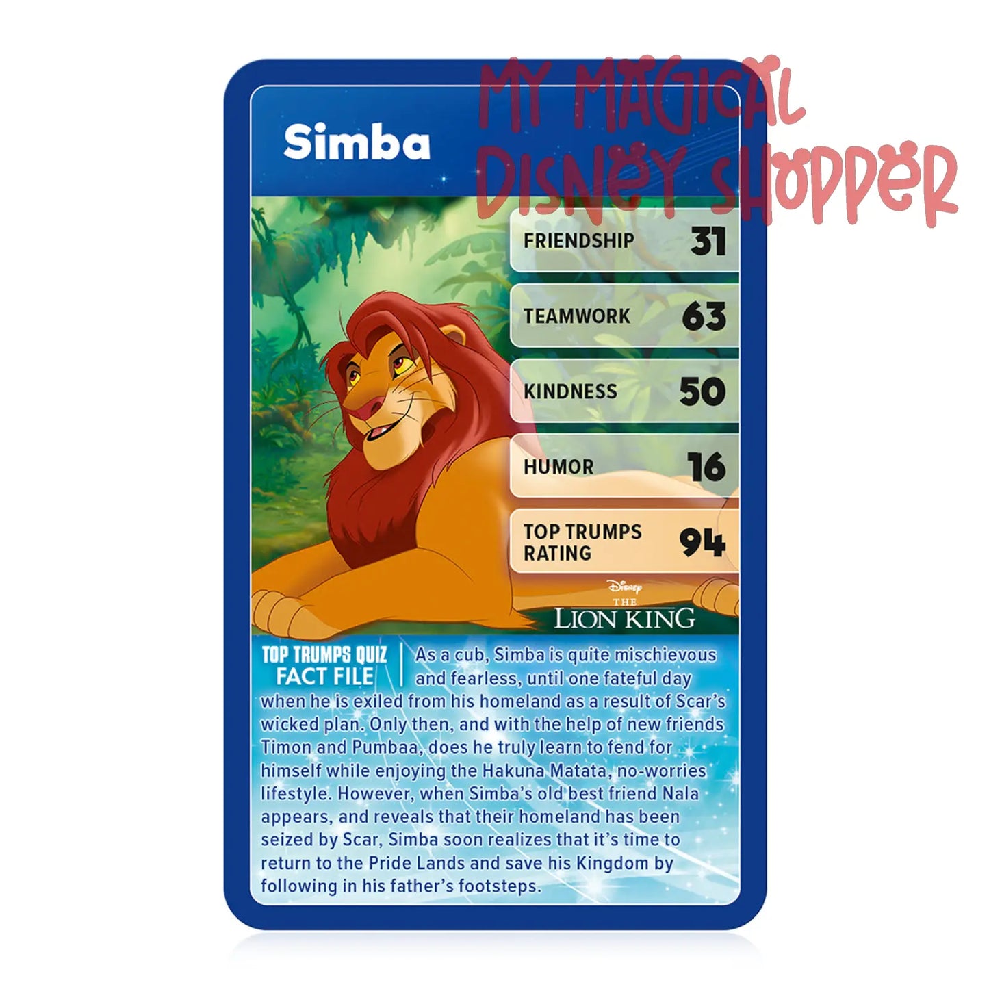 Disney Heroes Top Trumps Card Game