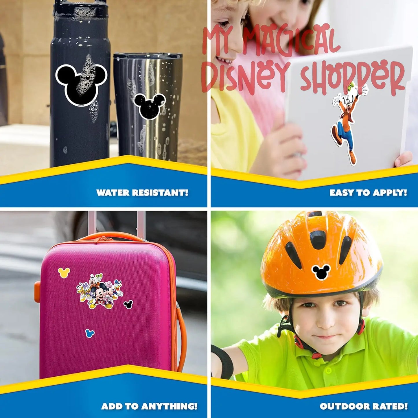 Disney Junior Mickey Mouse Clubhouse Waterproof Decals - Set of 13