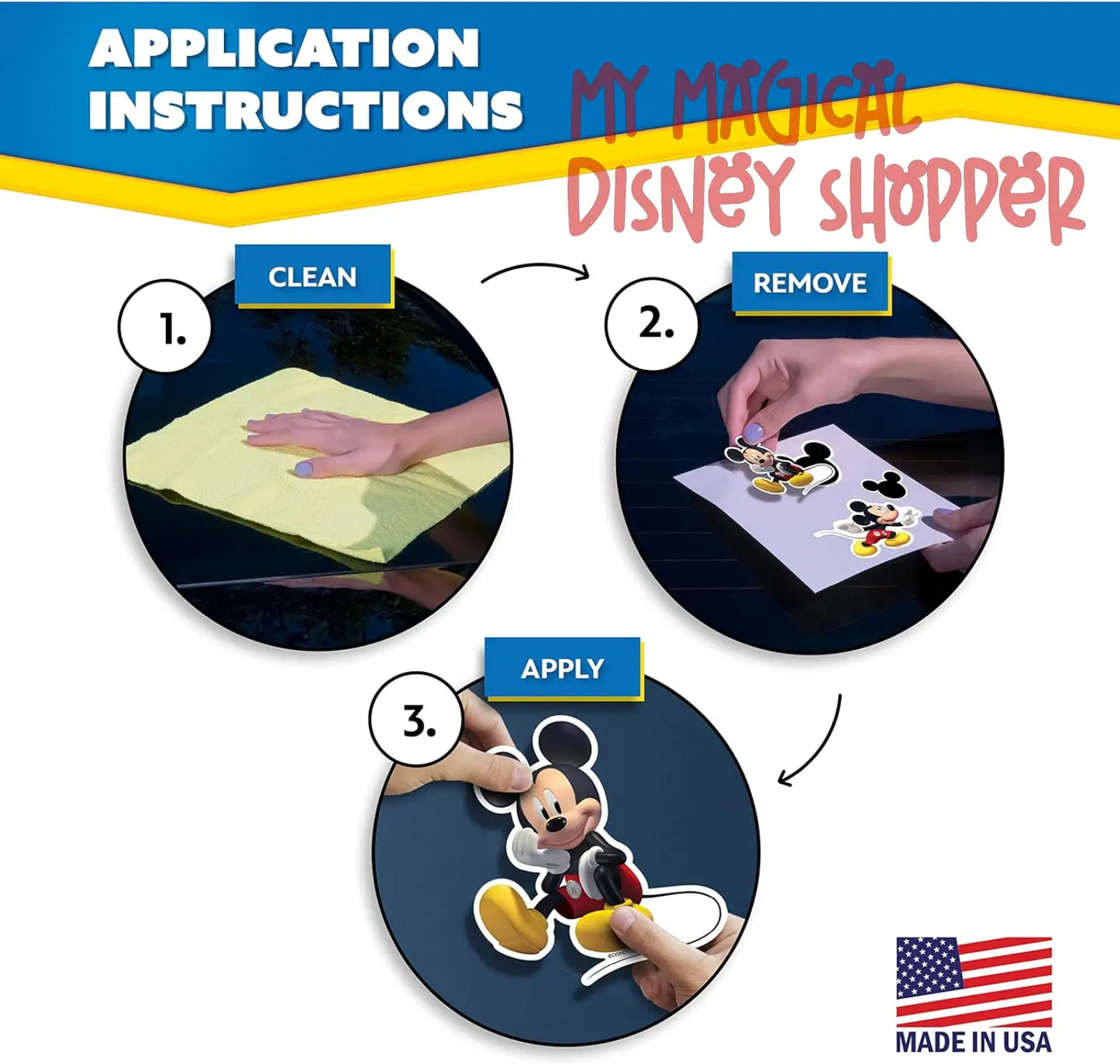 Disney Junior Mickey Mouse Clubhouse Waterproof Decals - Set of 13
