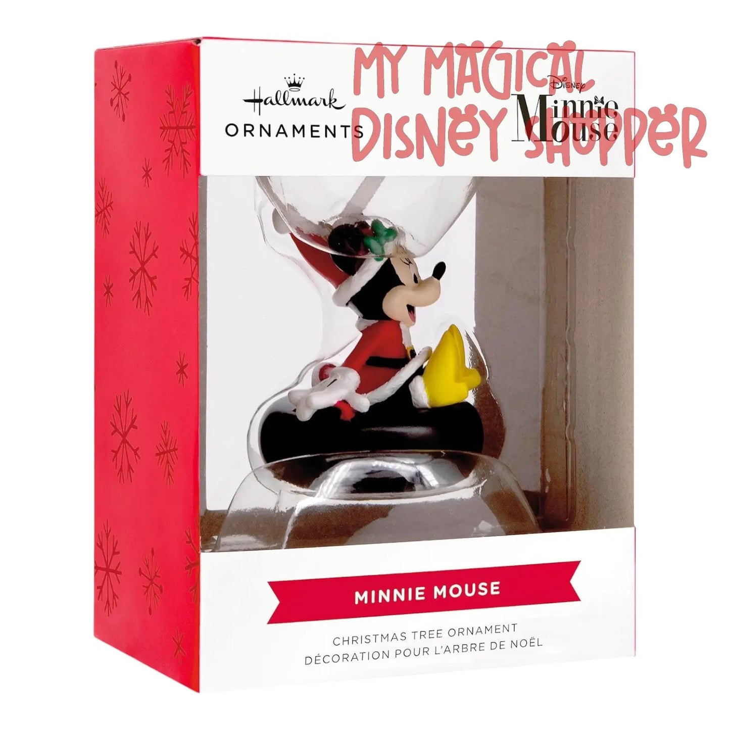 Disney Minnie Mouse on Snow Tube Hallmark Ornament