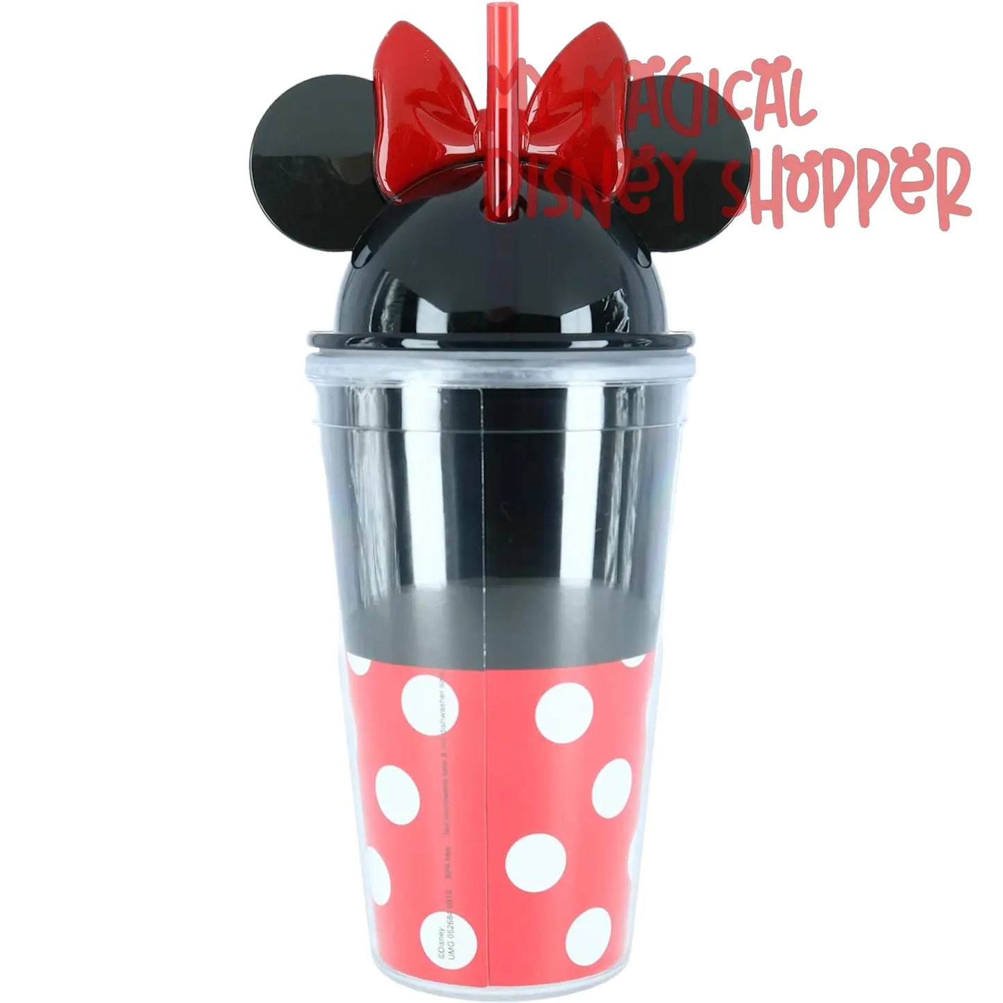 Disney Minnie Mouse Polka Dot Ears Tumbler, 16 Ounce