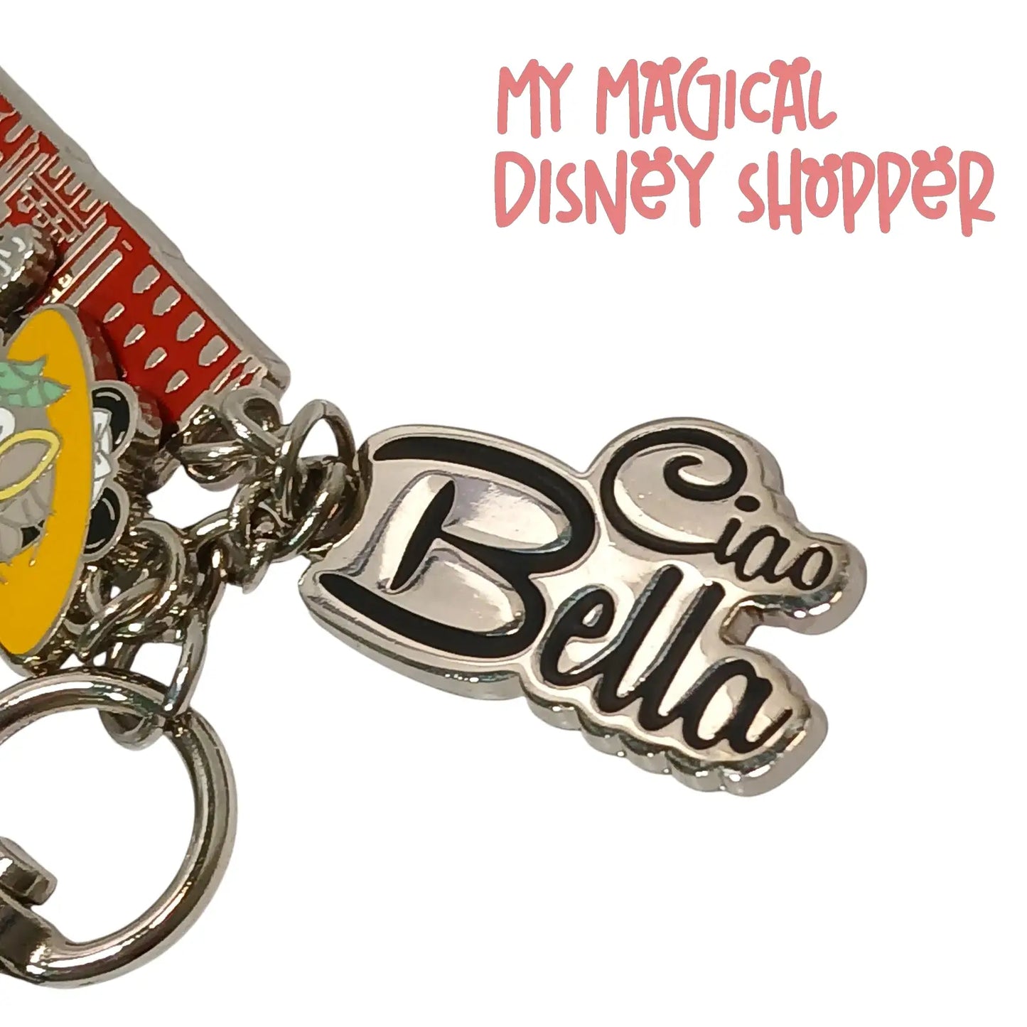 Disney Parks Epcot World Showcase Italy Ciao Bella Minnie Metal Keychain