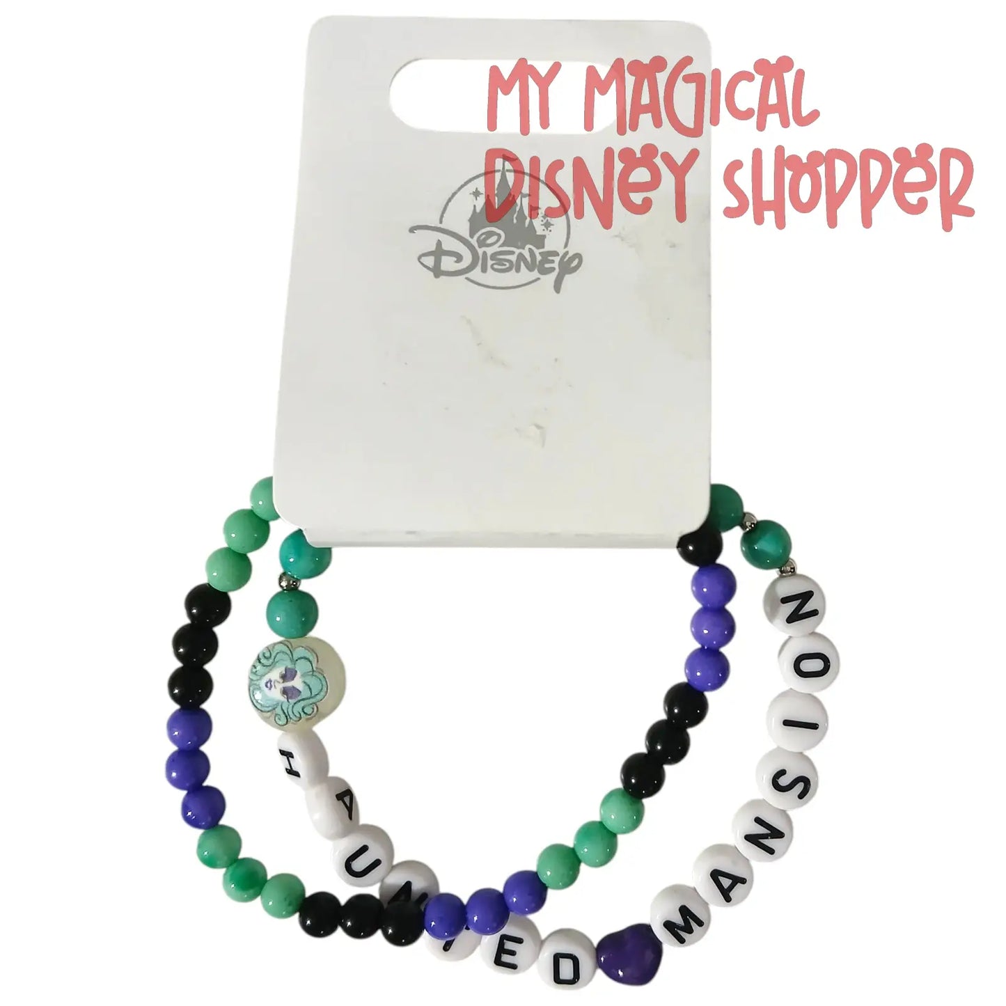 Disney Parks Haunted Mansion Stretch Bracelet Set – 2 Piece 🕯️👻✨