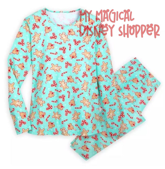 Disney Parks Mickey Mouse Holiday Treats Sleepwear Set - Adult Women Medium