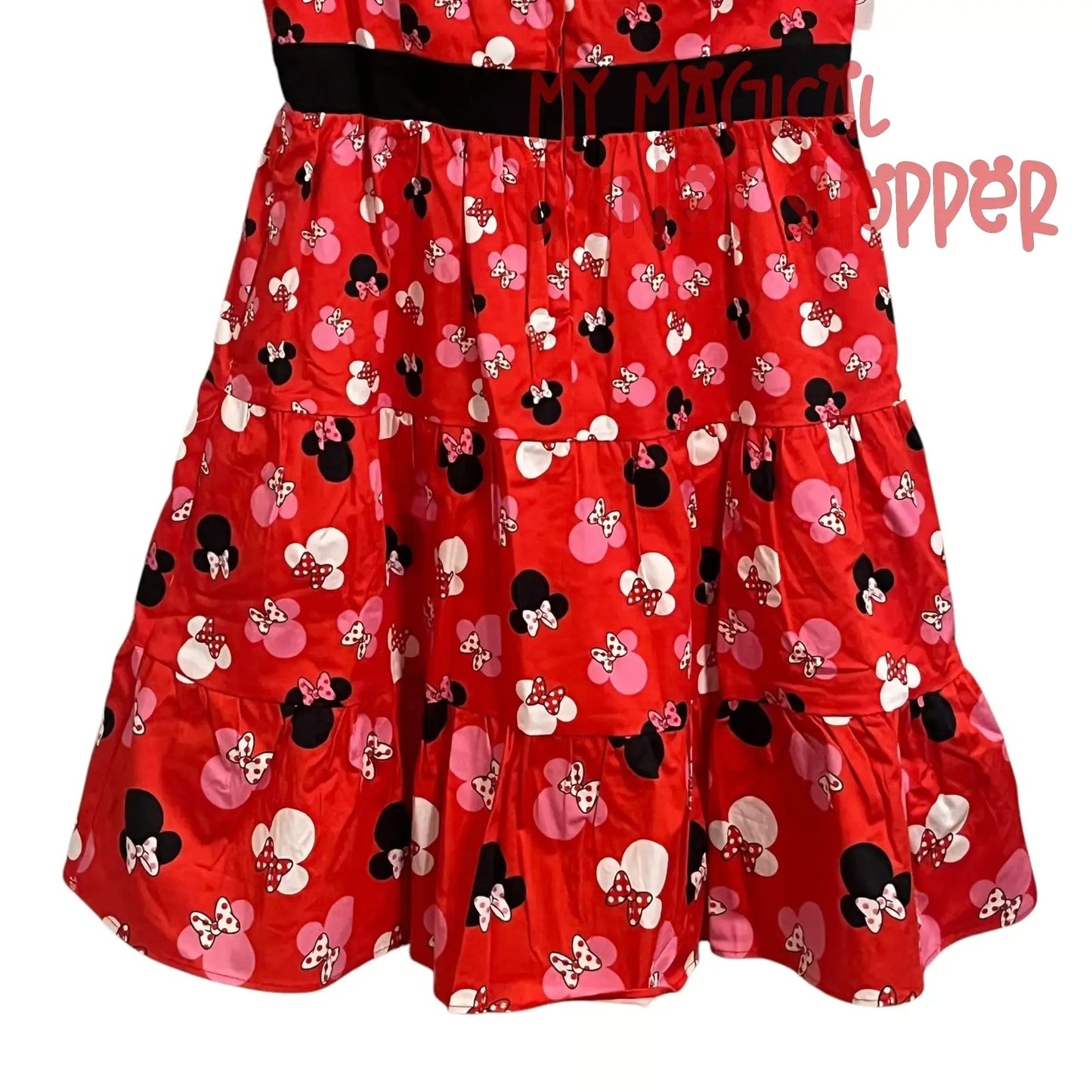 Disney Parks Minnie Mouse Fit & Flare Retro Swing Dress - Size Small