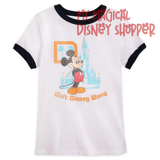 Disney Parks Walt Disney World 50th Anniversary Adult Ringer Shirt - Size Medium