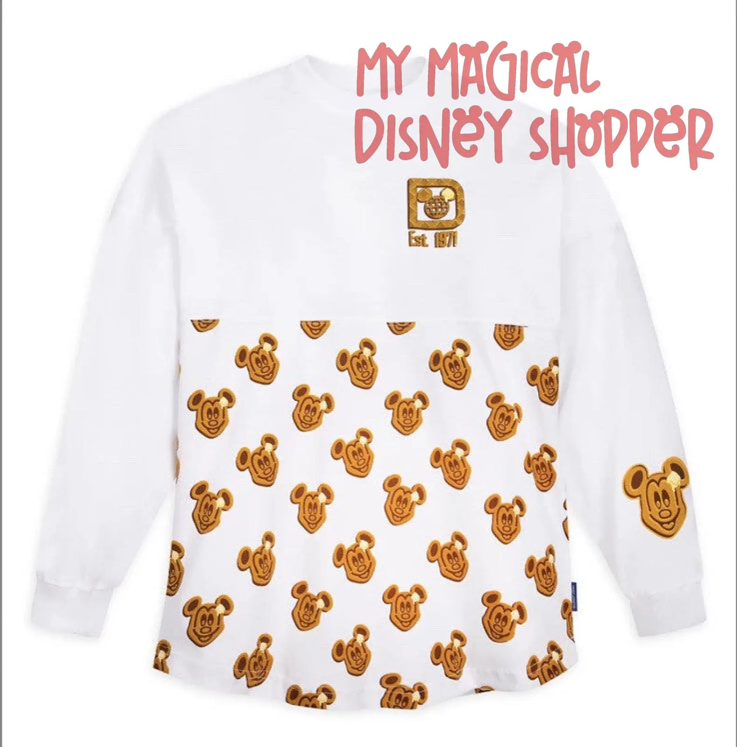 Disney Parks Walt Disney World Mickey Waffle Adult Spirit Jersey - Unisex Adult Small