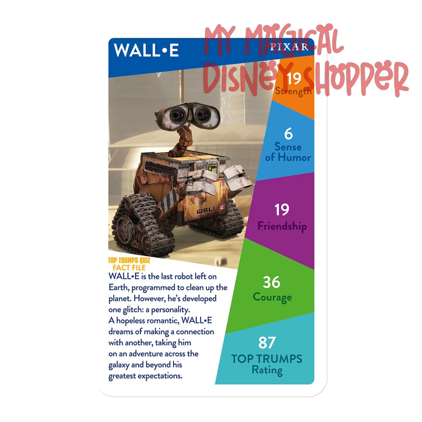 Disney Pixar Top Trumps Card Game