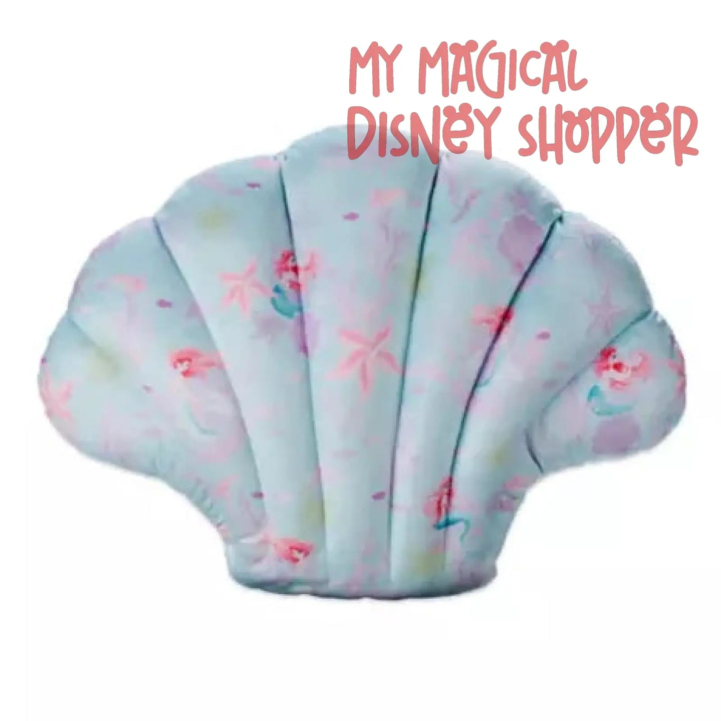 Disney The Little Mermaid Ariel Seashell Throw Pillow – Spotlight Collection 🐚🧜♀️