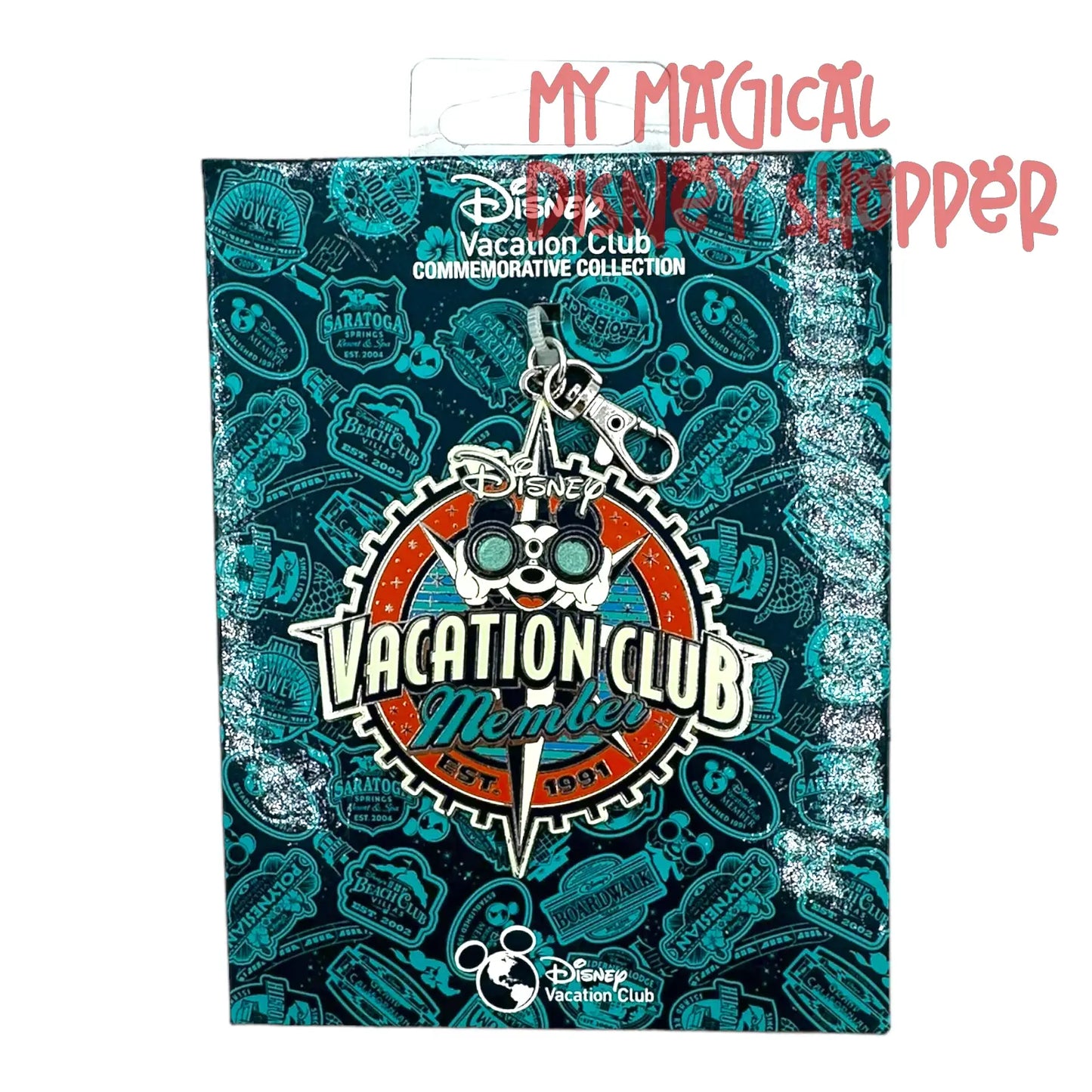 Disney Vacation Club DVC Commemorative Collection Lanyard Metal