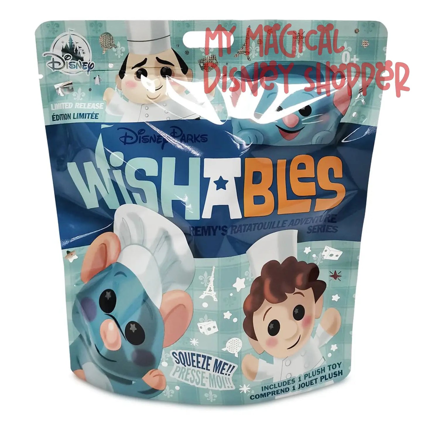 Disney Wishables Plush Mystery Blind Bag - Remy’s Ratatouille Adventure