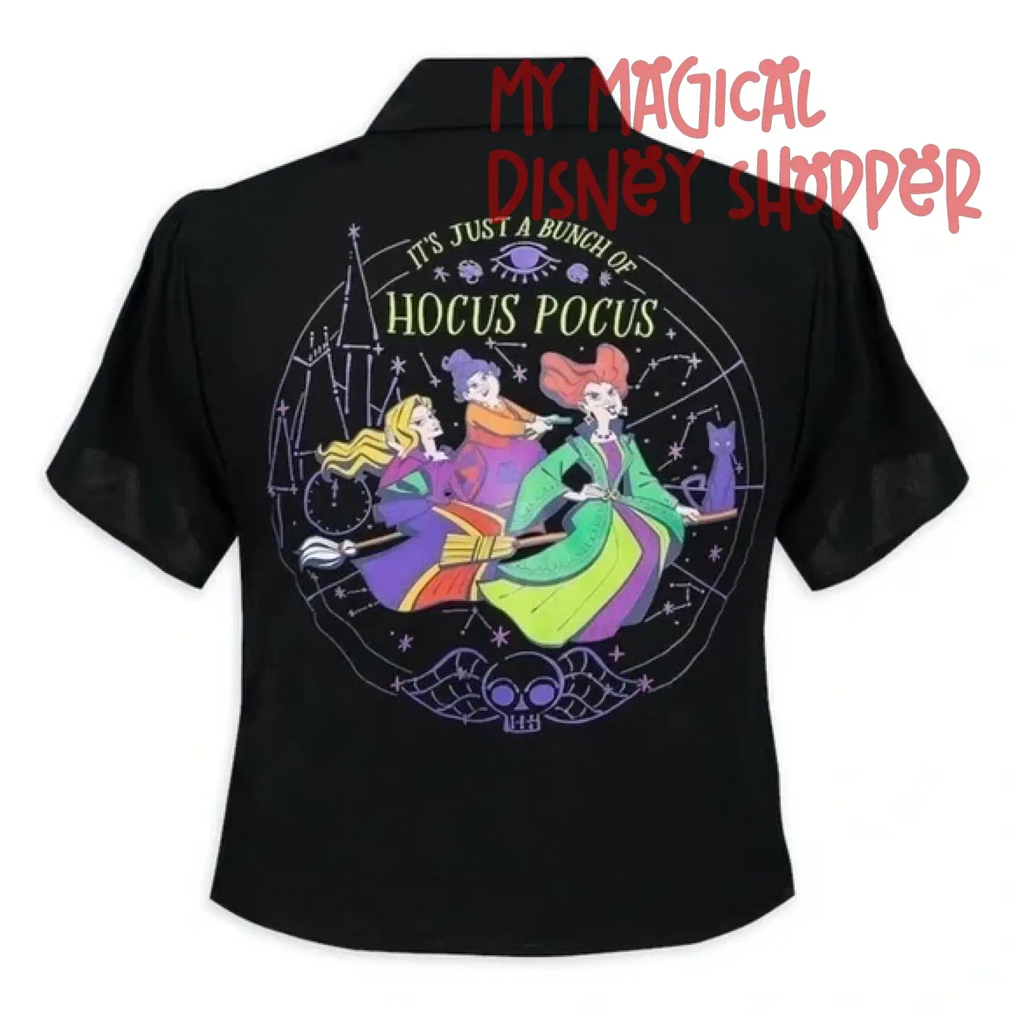 Disney x Her Universe Hocus Pocus Tie Front Adult Shirt - Cropped Adult Small