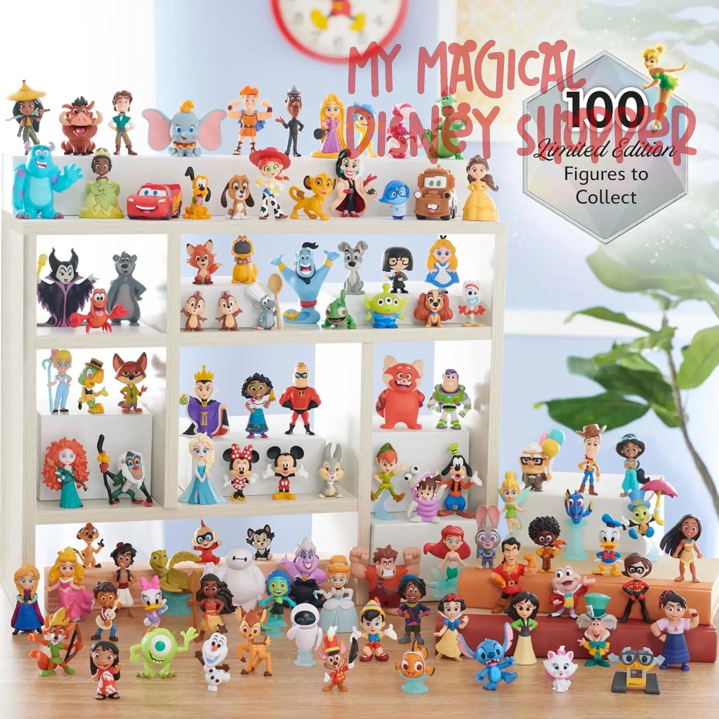 Disney100 Years of Defying Odds Celebration Collection Limited Edition 8-piece Figure Pack, Kids Toys for Ages 3 Up by Just Play