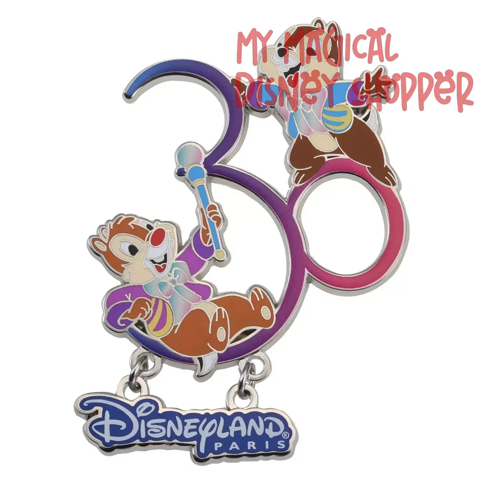 Disneyland Paris Chip 'n' Dale 30th Anniversary Pin – My Magical