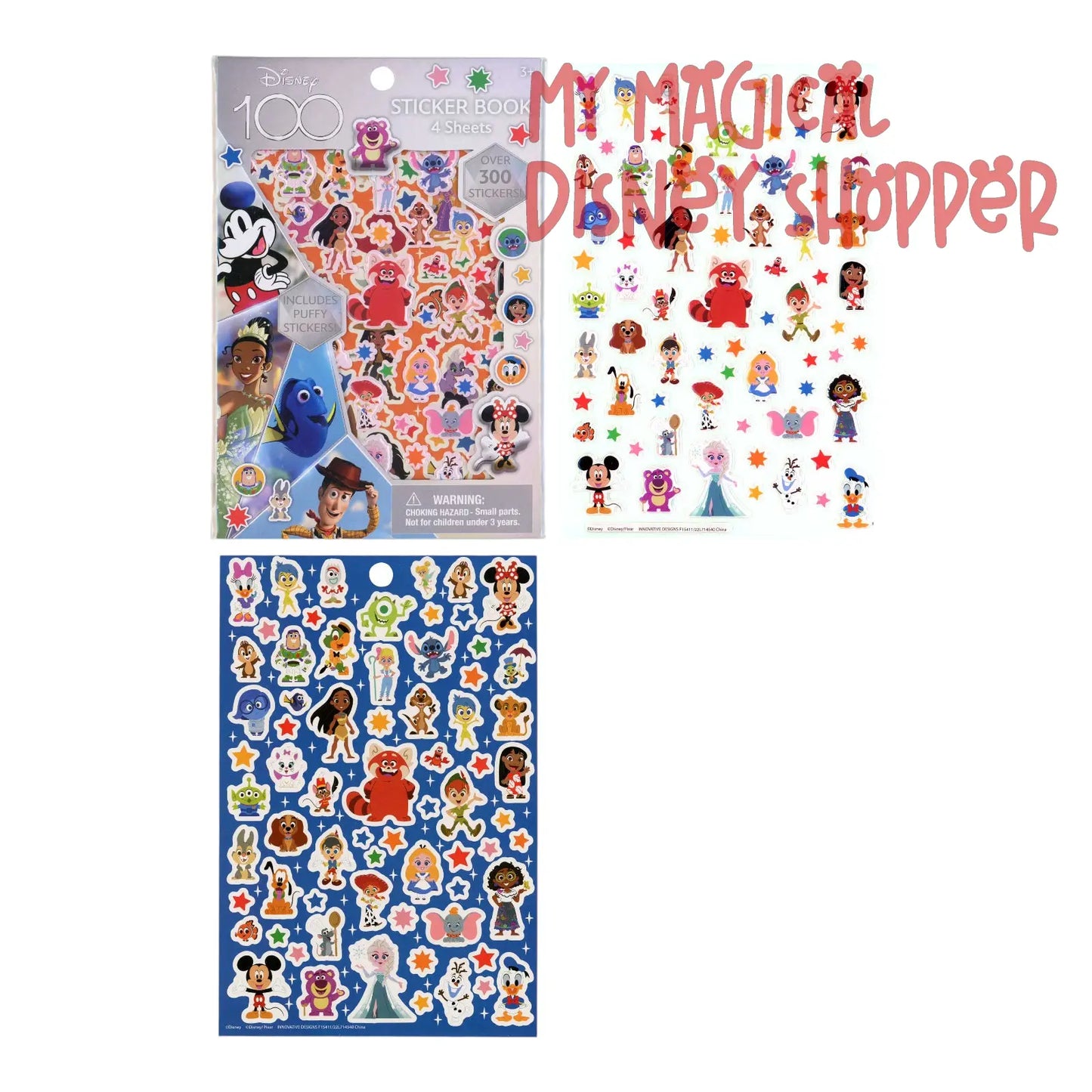 Disney's 100th Sticker Book with Puffy Stickers