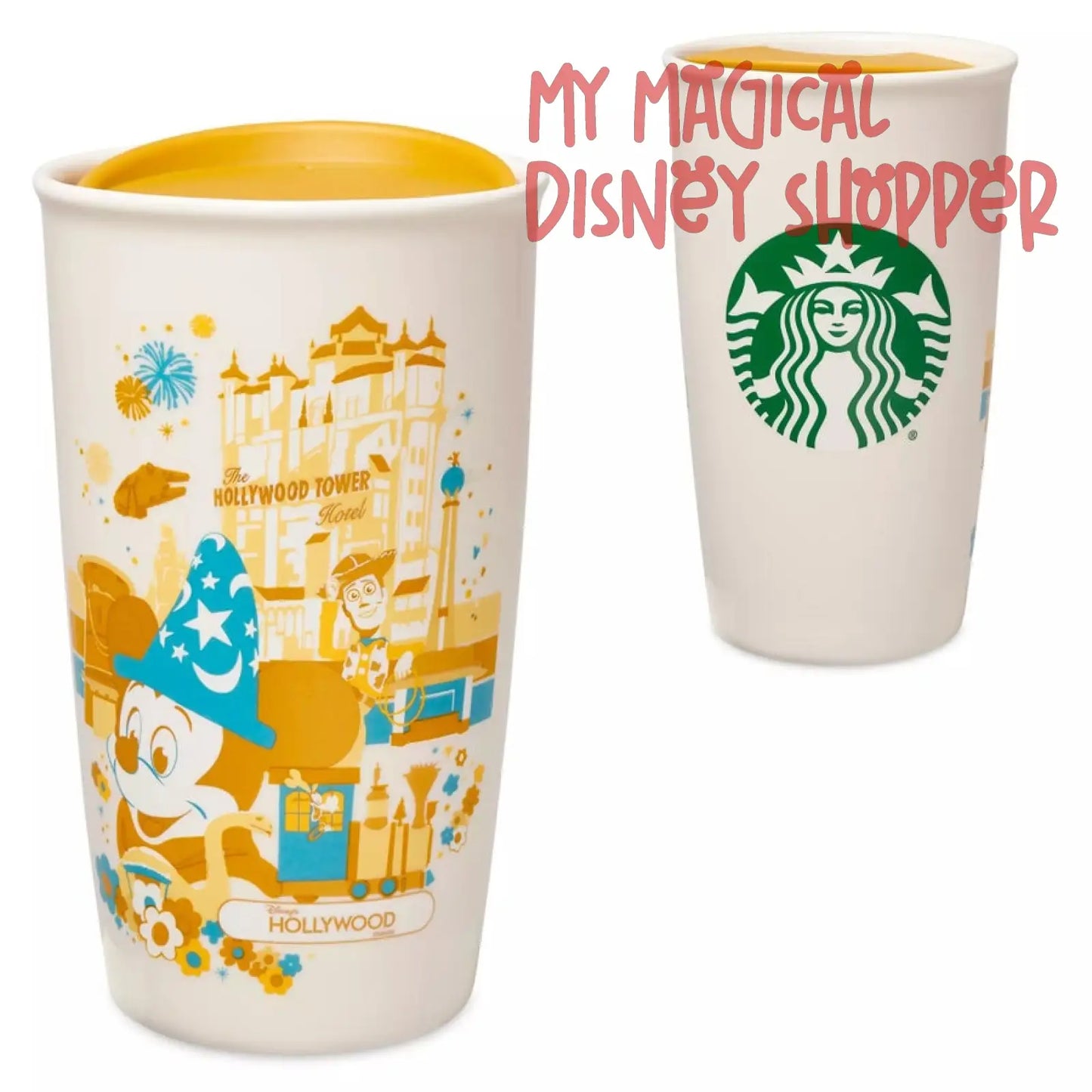Disney's Hollywood Studios Starbucks Ceramic Travel Tumbler