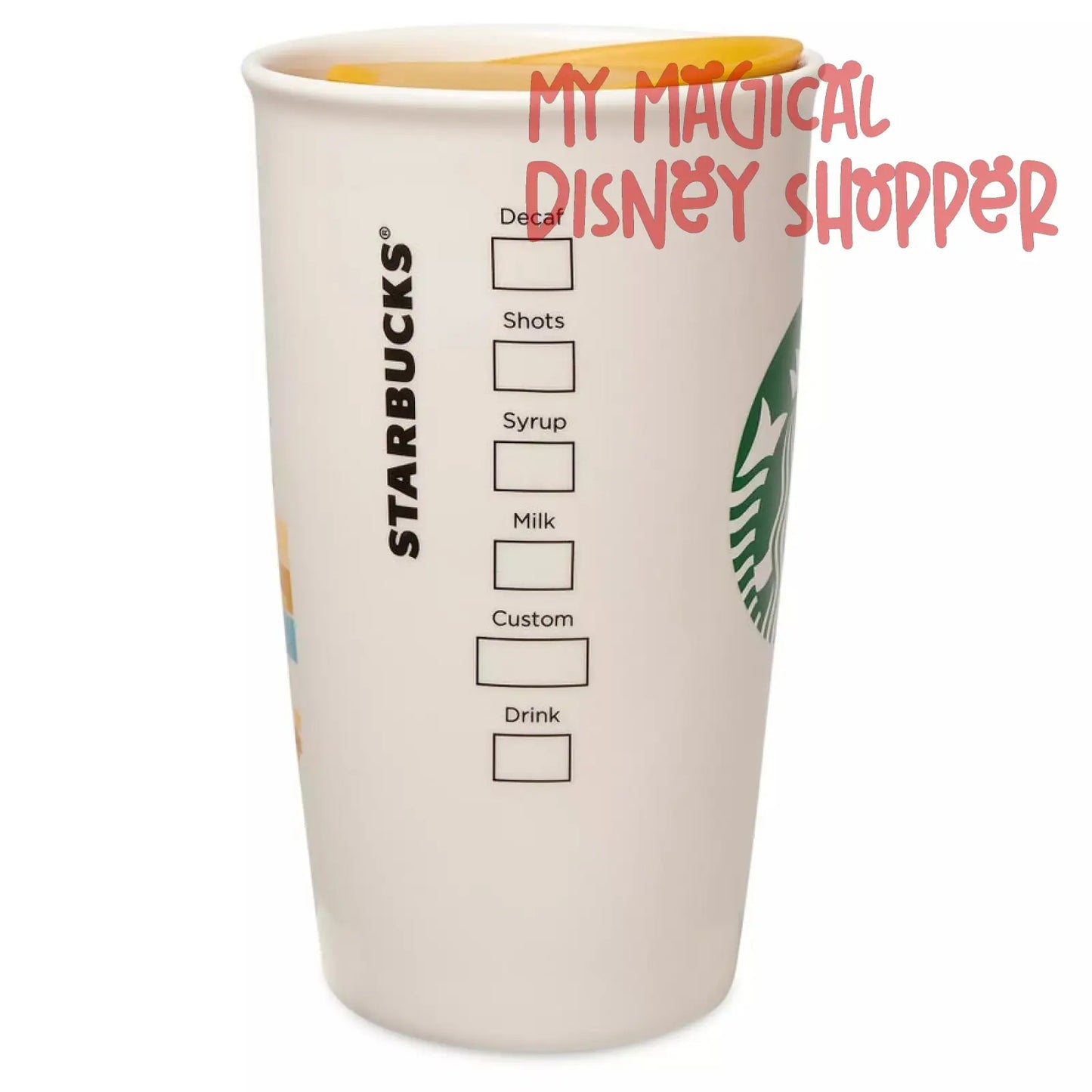 Disney's Hollywood Studios Starbucks Ceramic Travel Tumbler
