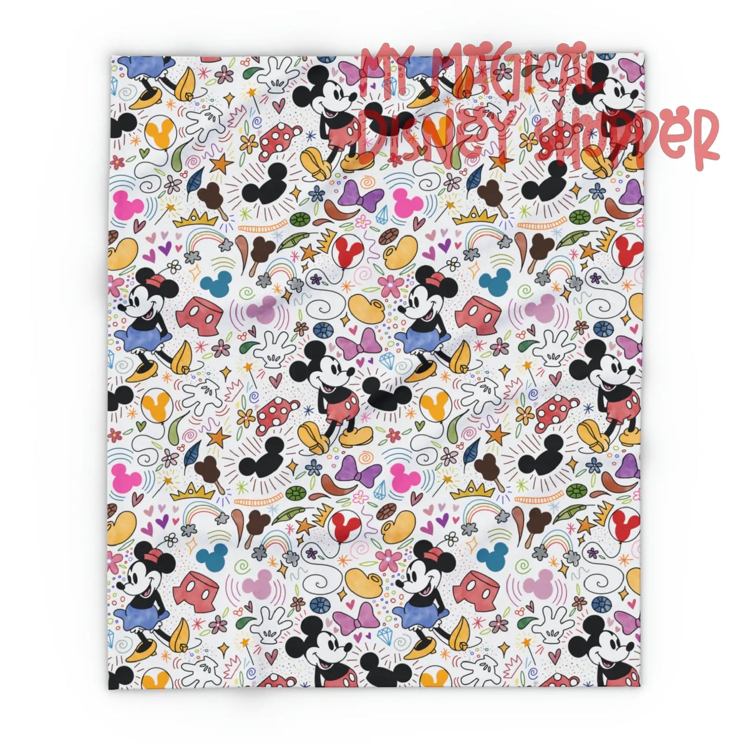 Doodlebug Mickey and Minnie Arctic Fleece Blanket