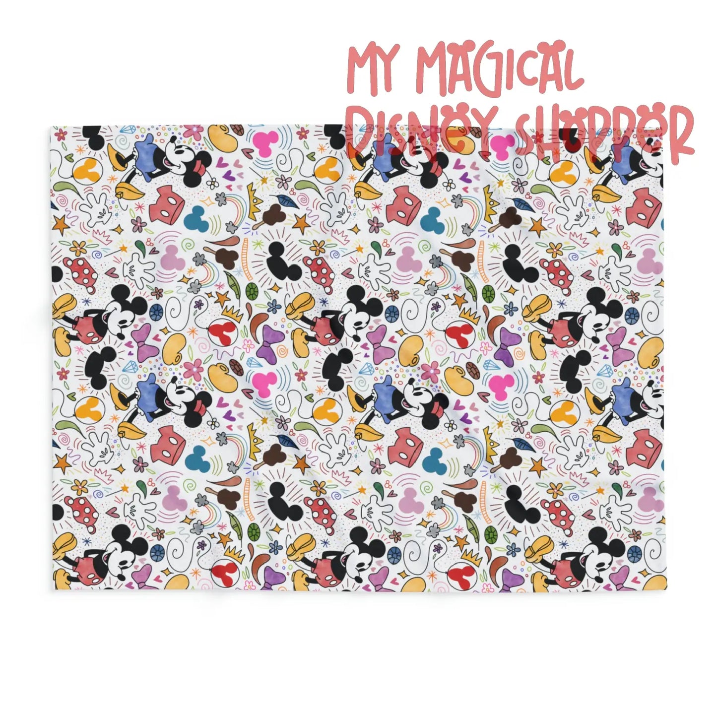 Doodlebug Mickey and Minnie Arctic Fleece Blanket