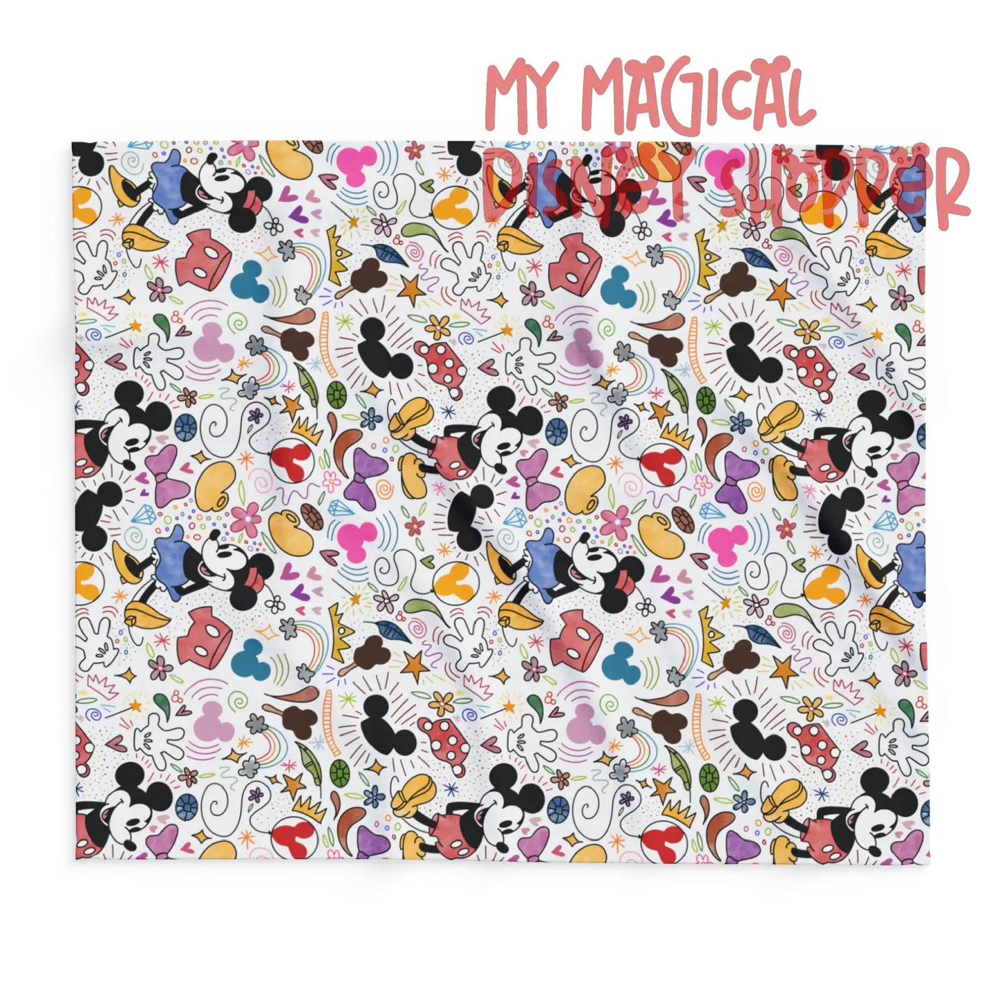 Doodlebug Mickey and Minnie Arctic Fleece Blanket
