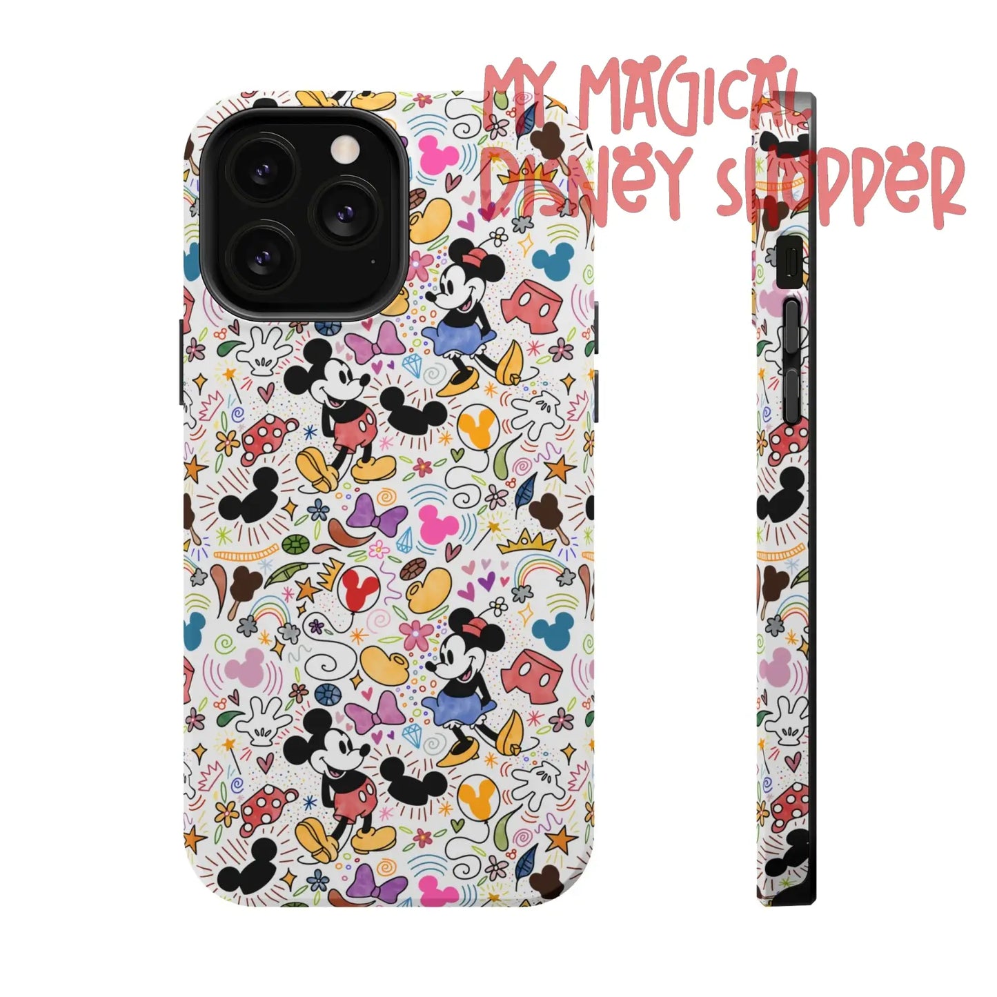 Doodlebug Mickey and Minnie MagSafe Tough iPhone Case
