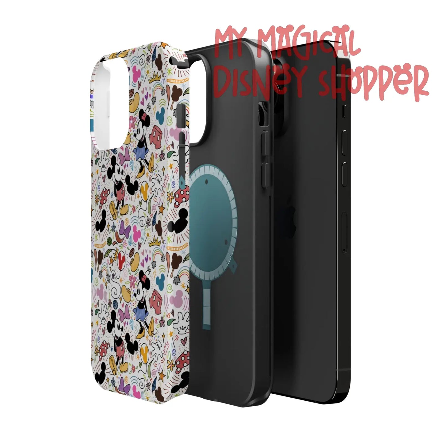 Doodlebug Mickey and Minnie MagSafe Tough iPhone Case