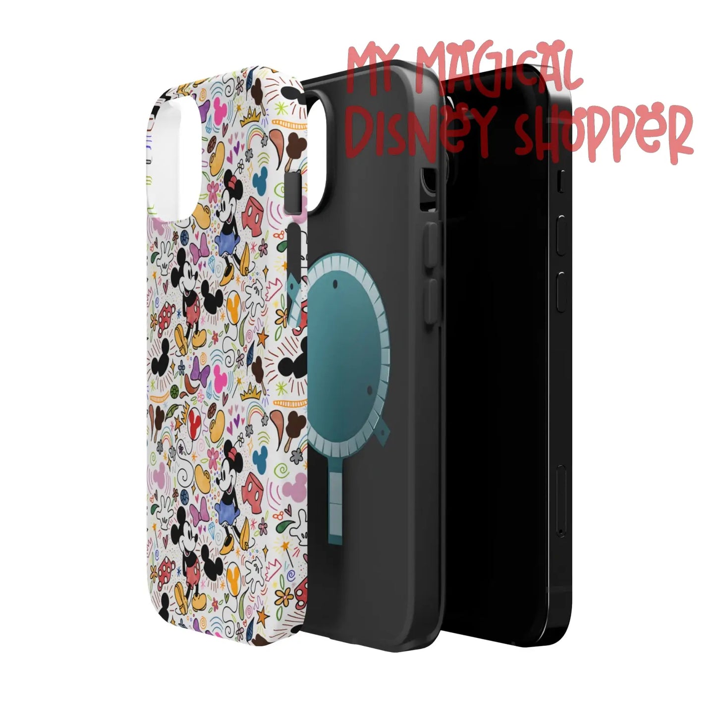Doodlebug Mickey and Minnie MagSafe Tough iPhone Case