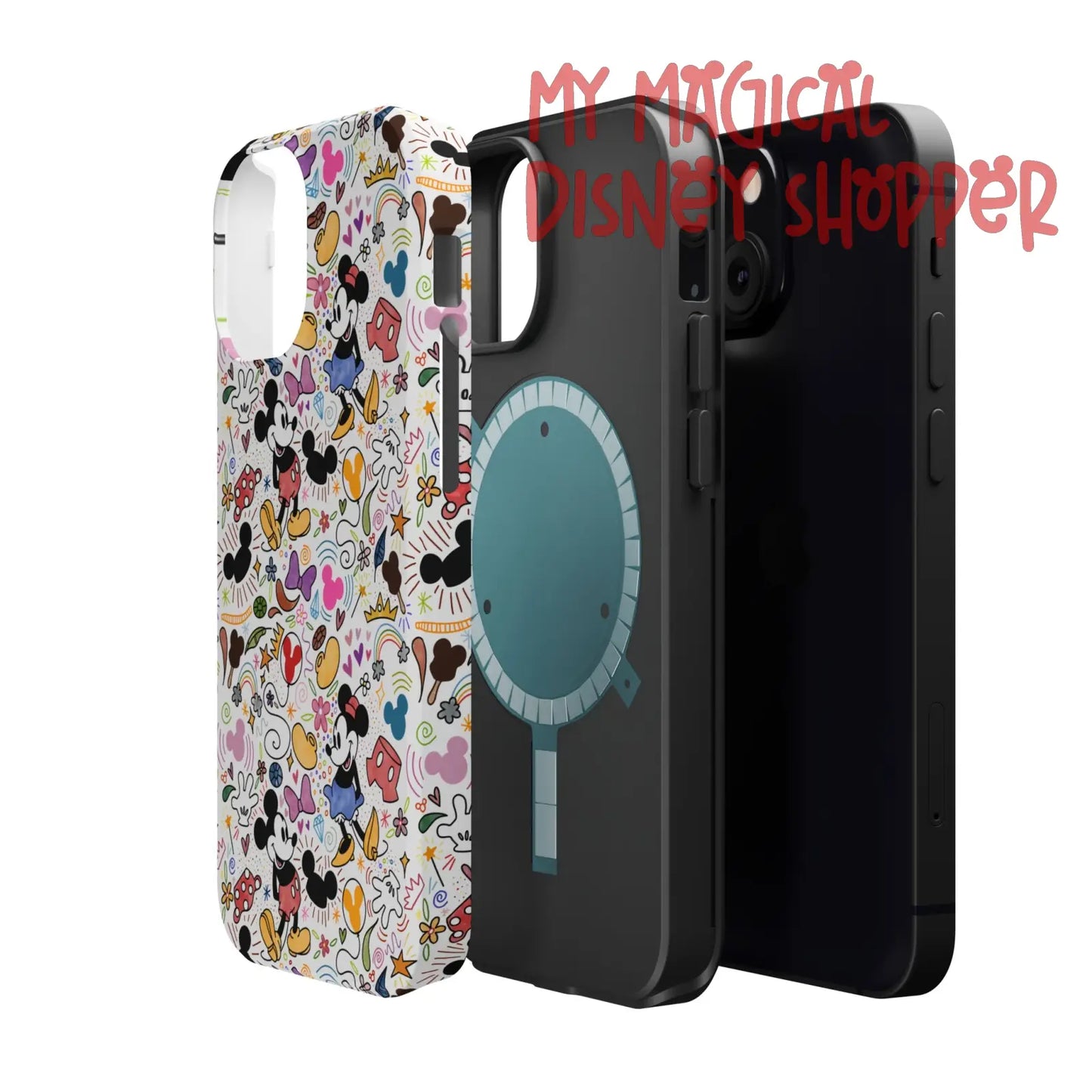 Doodlebug Mickey and Minnie MagSafe Tough iPhone Case