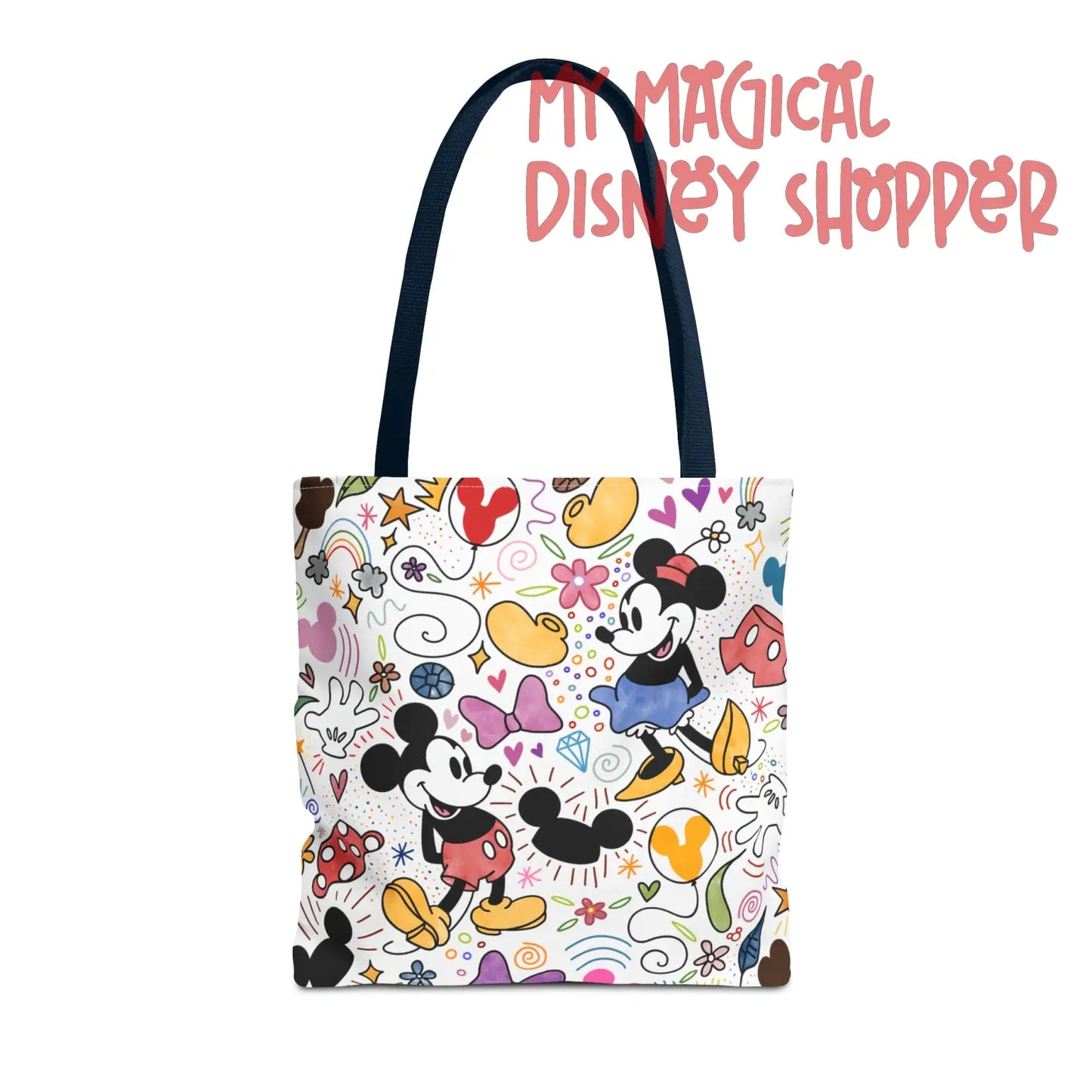 Doodlebug Mickey and Minnie Tote Bag