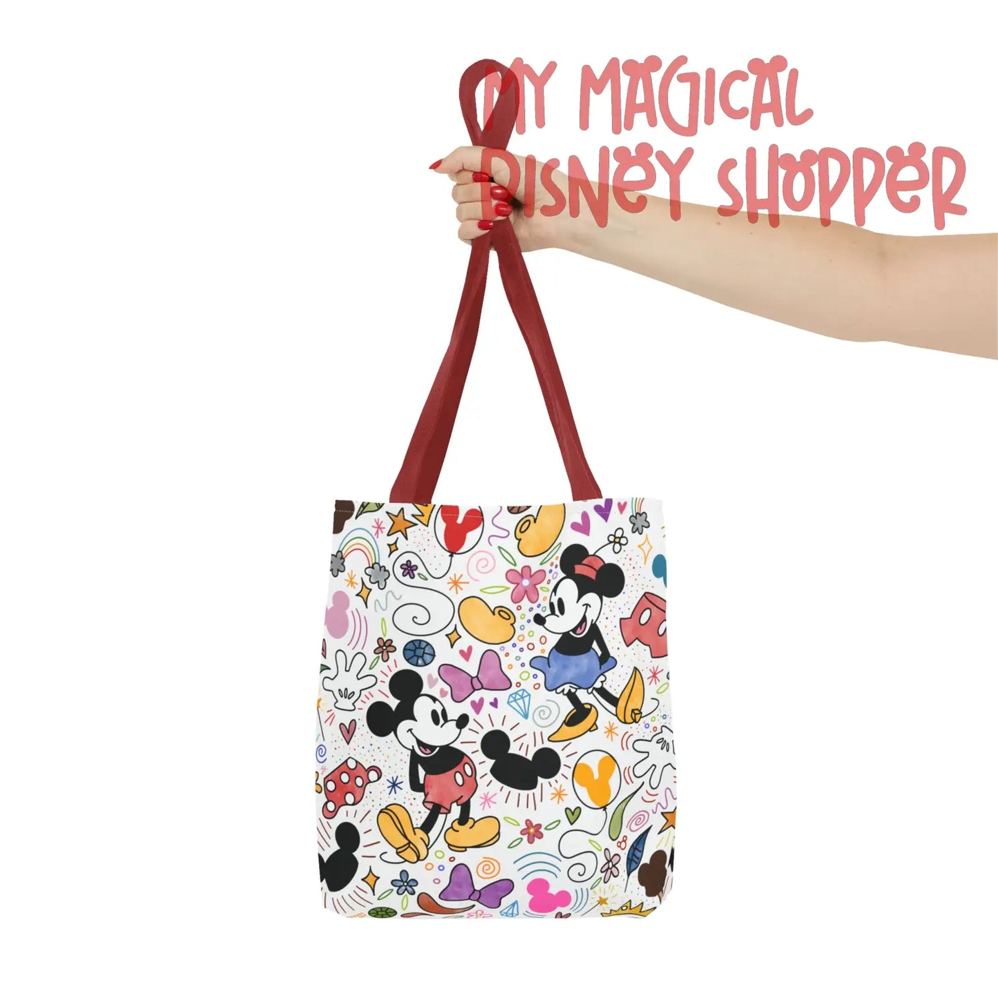 Doodlebug Mickey and Minnie Tote Bag