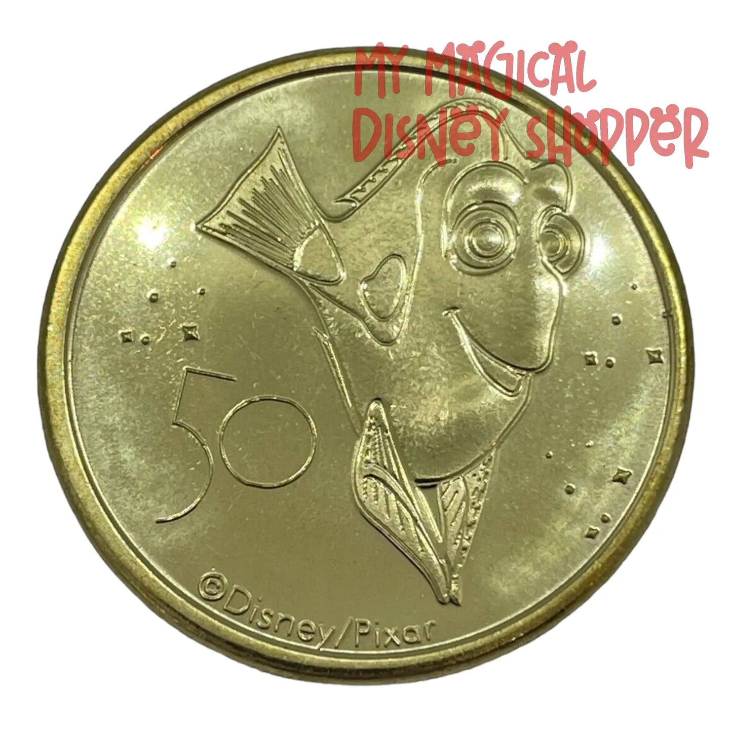 Dory Walt Disney World 50th Gold Medallion