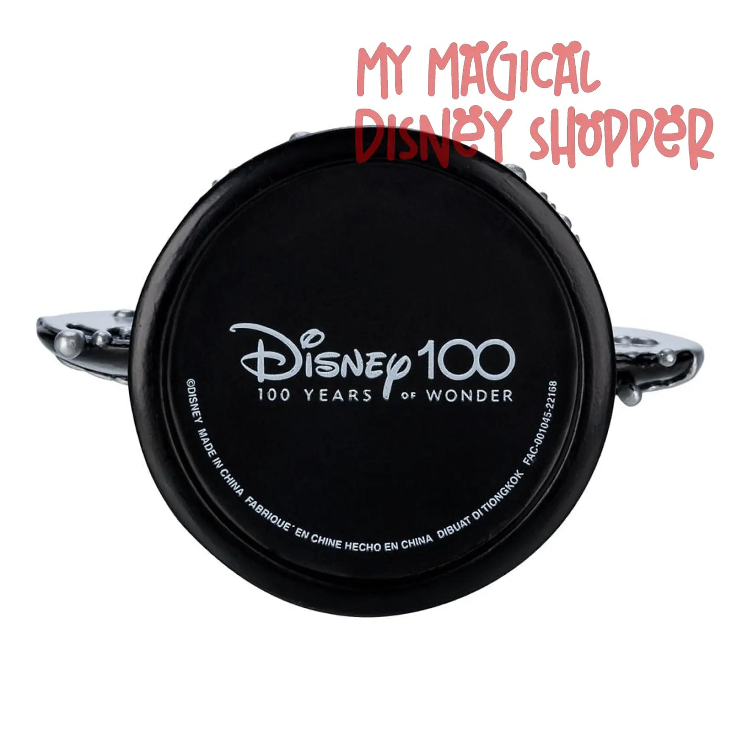 Dripping Platinum Mickey Ear Hat Ornament - Disney100