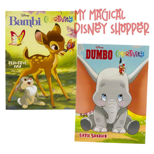 Dumbo and Bambi Coloring Books