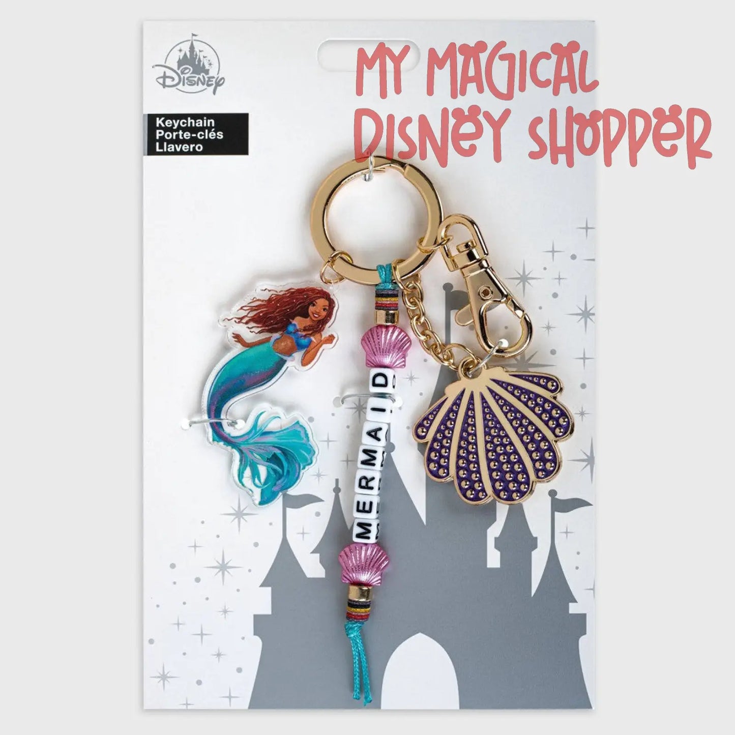 Disney The Little Mermaid Live Action Film Keychain 🧜♀️🔑