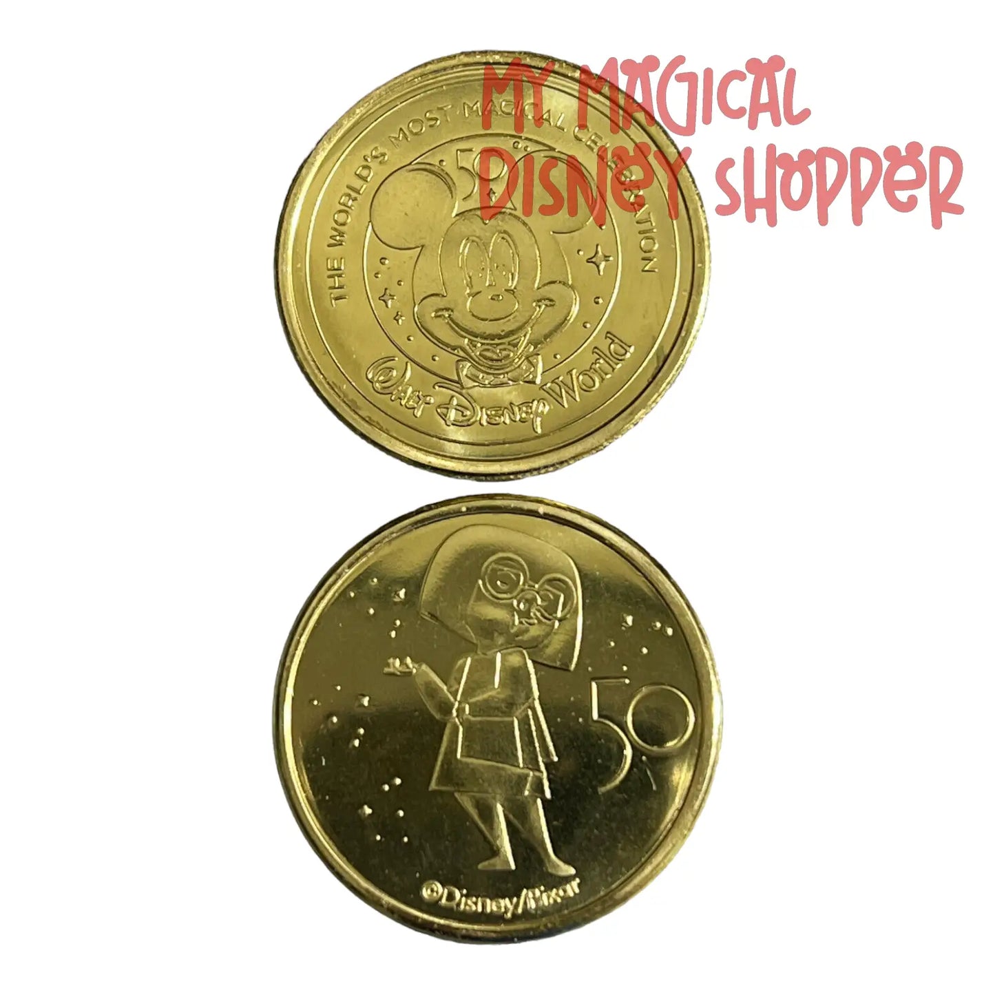 Edna Mode Walt Disney World 50th Gold Medallion