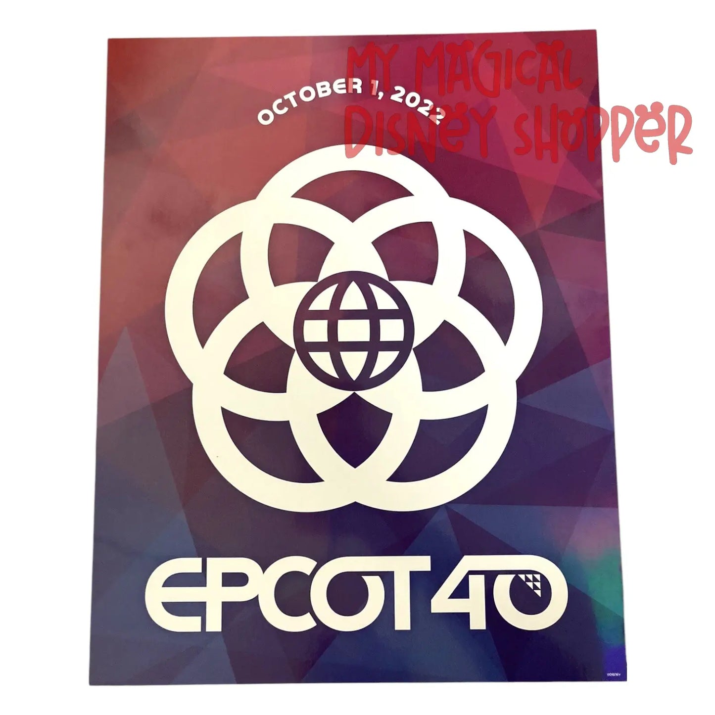 Epcot 40th Anniversary Commemorative Poster